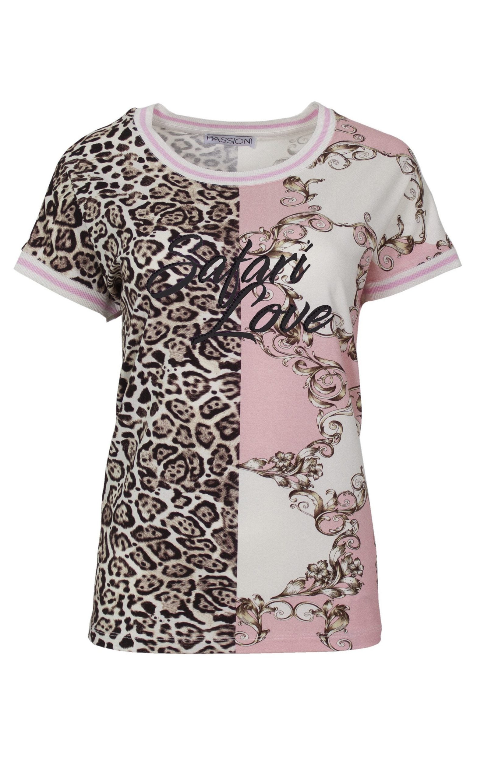 T-Shirt mit abstraktem Print