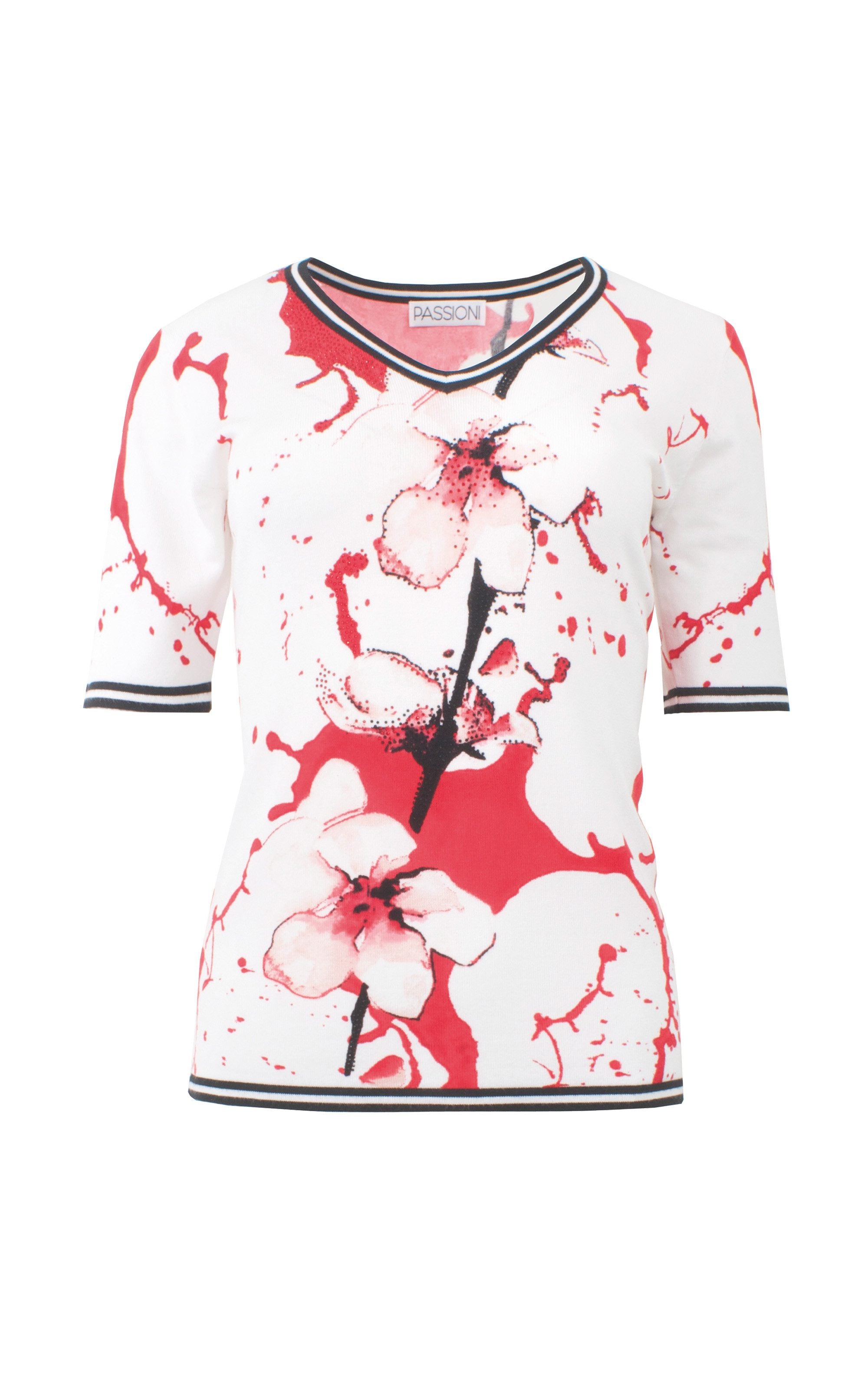 T-Shirt mit Blumenmuster