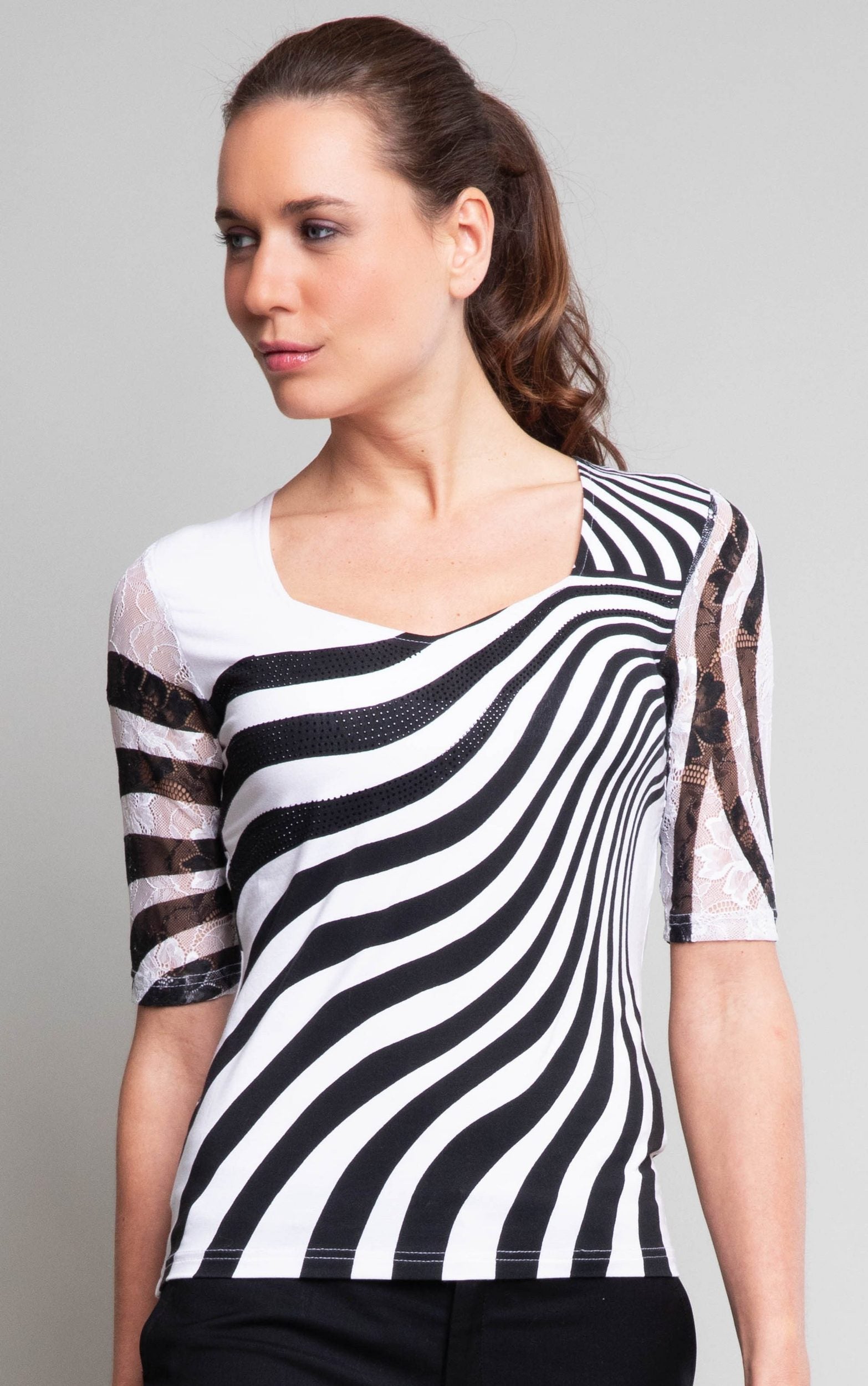 T-Shirt mit Zebra-Print