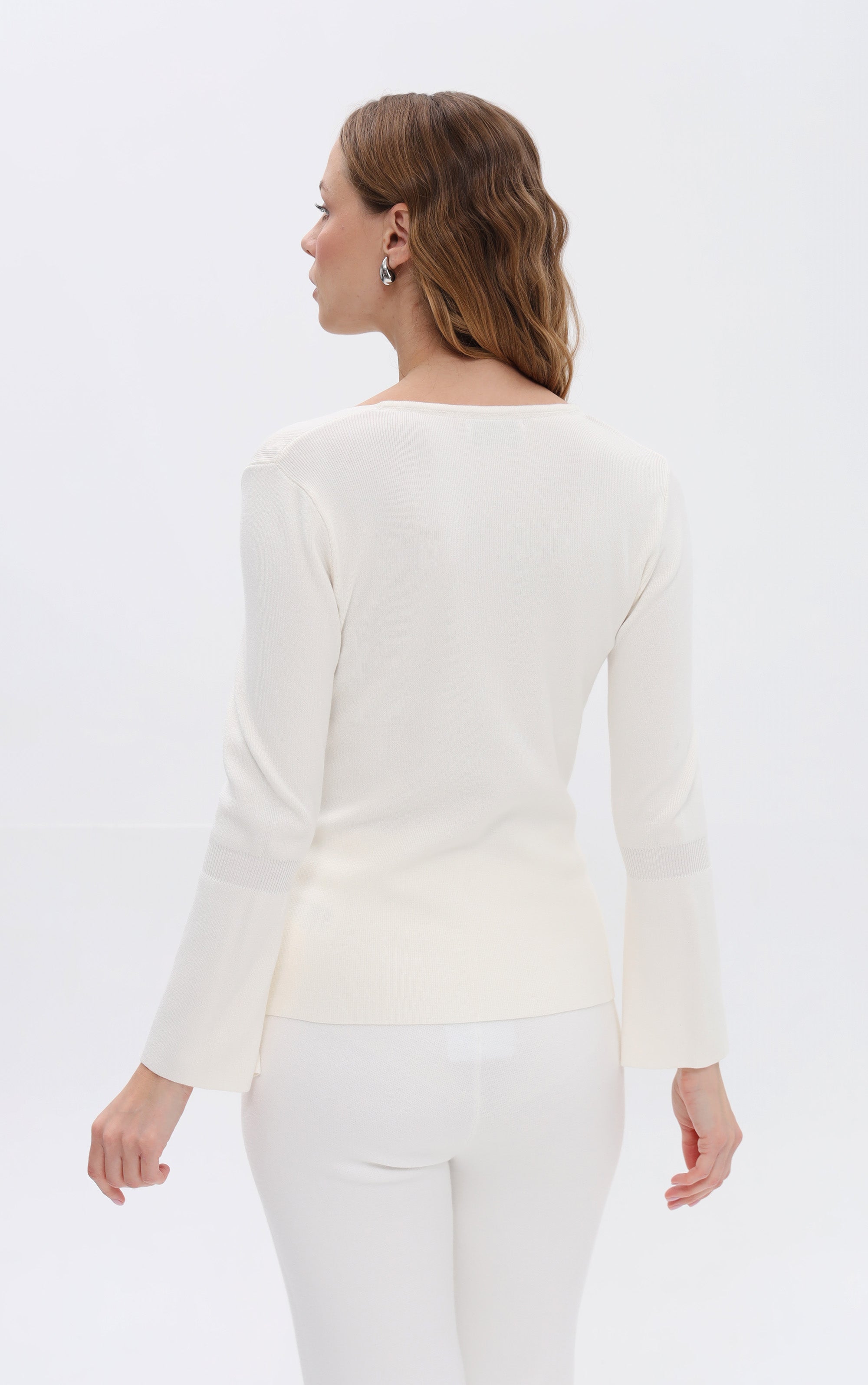 Pullover mit ausgestellten Ärmeln
