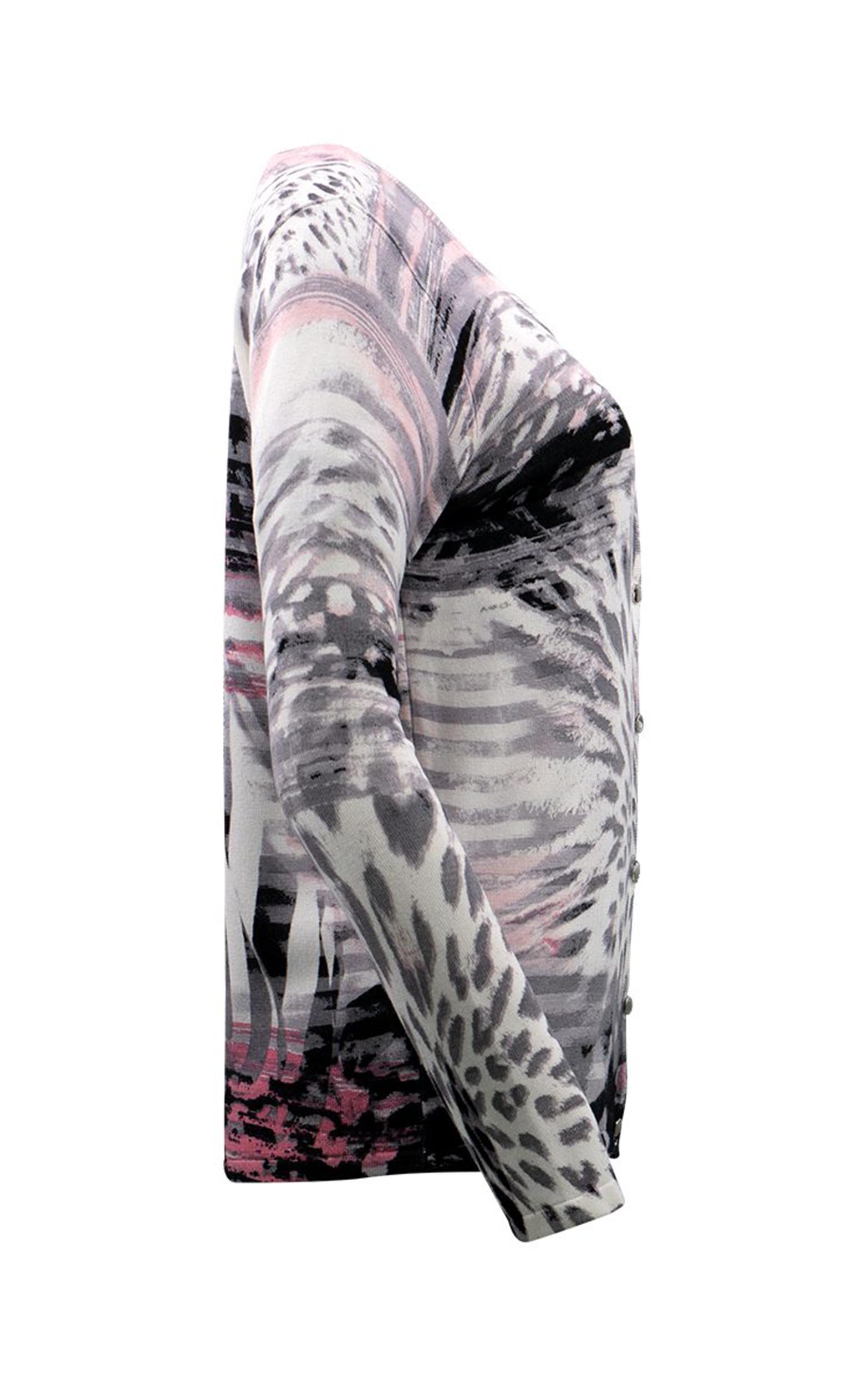 Twinset mit abstraktem Allover-Animal-Print