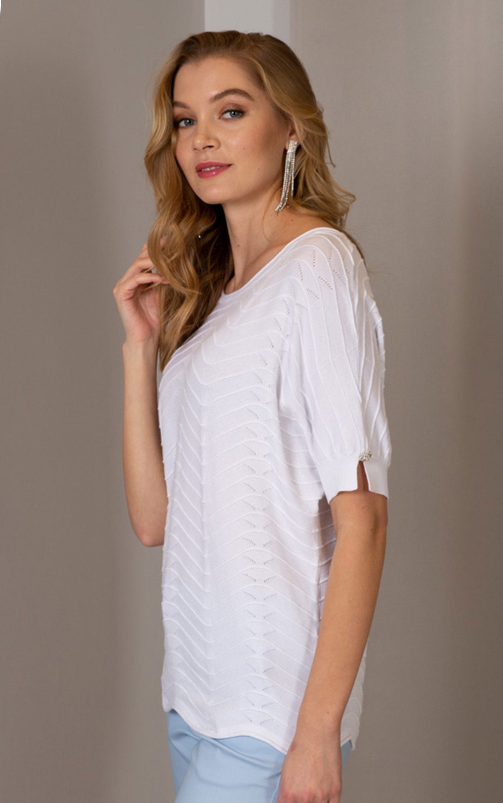T-Shirt mit Wellendesign