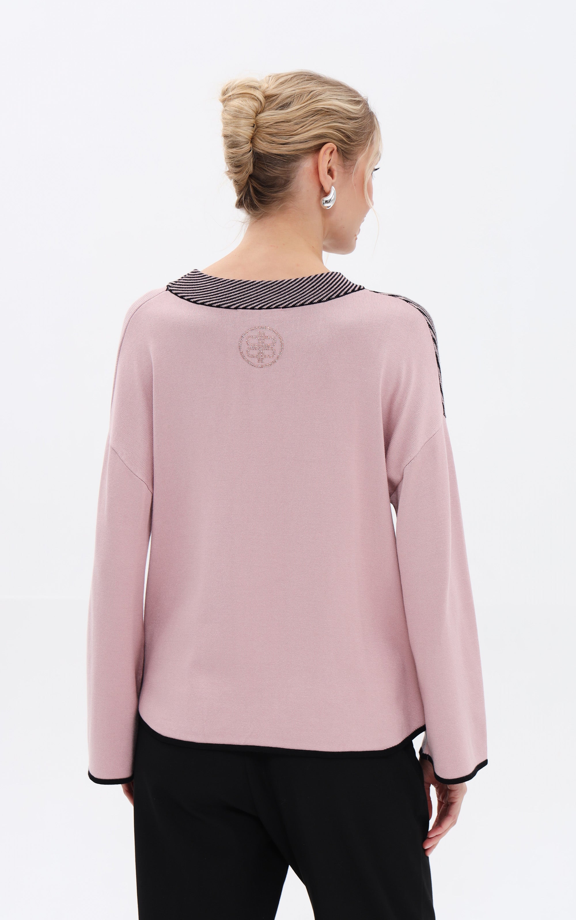 Strickpullover mit Colourblocking