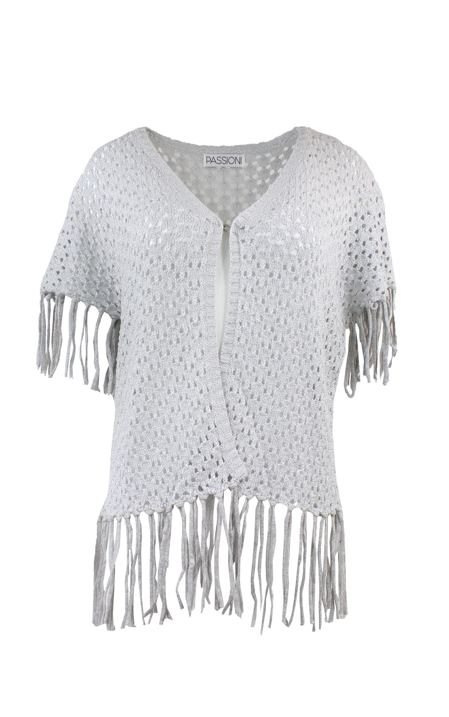 Sommer offener Strick Cardigan mit Fransen