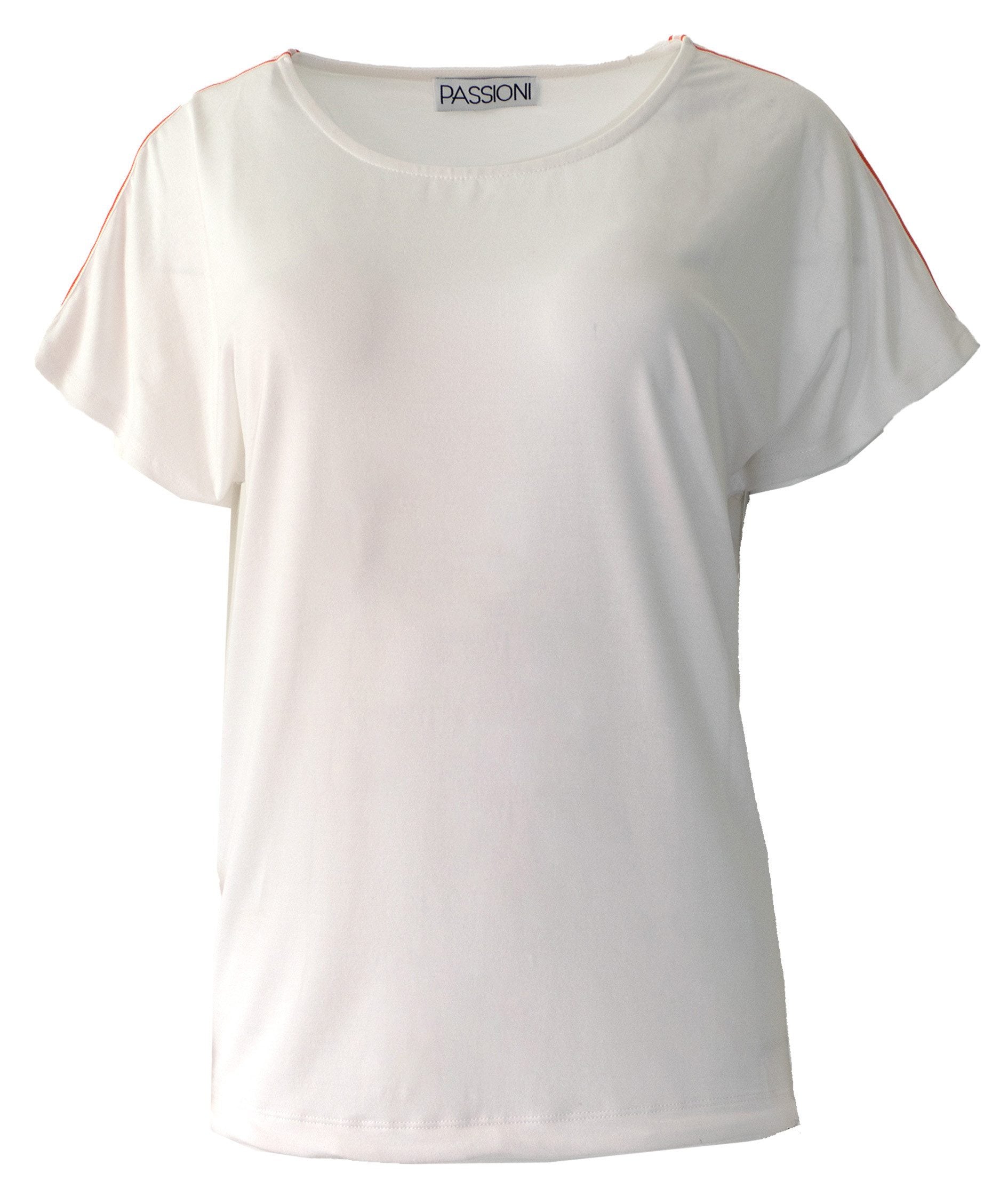 T-Shirt mit Schulterdetails und Tunnelzug
