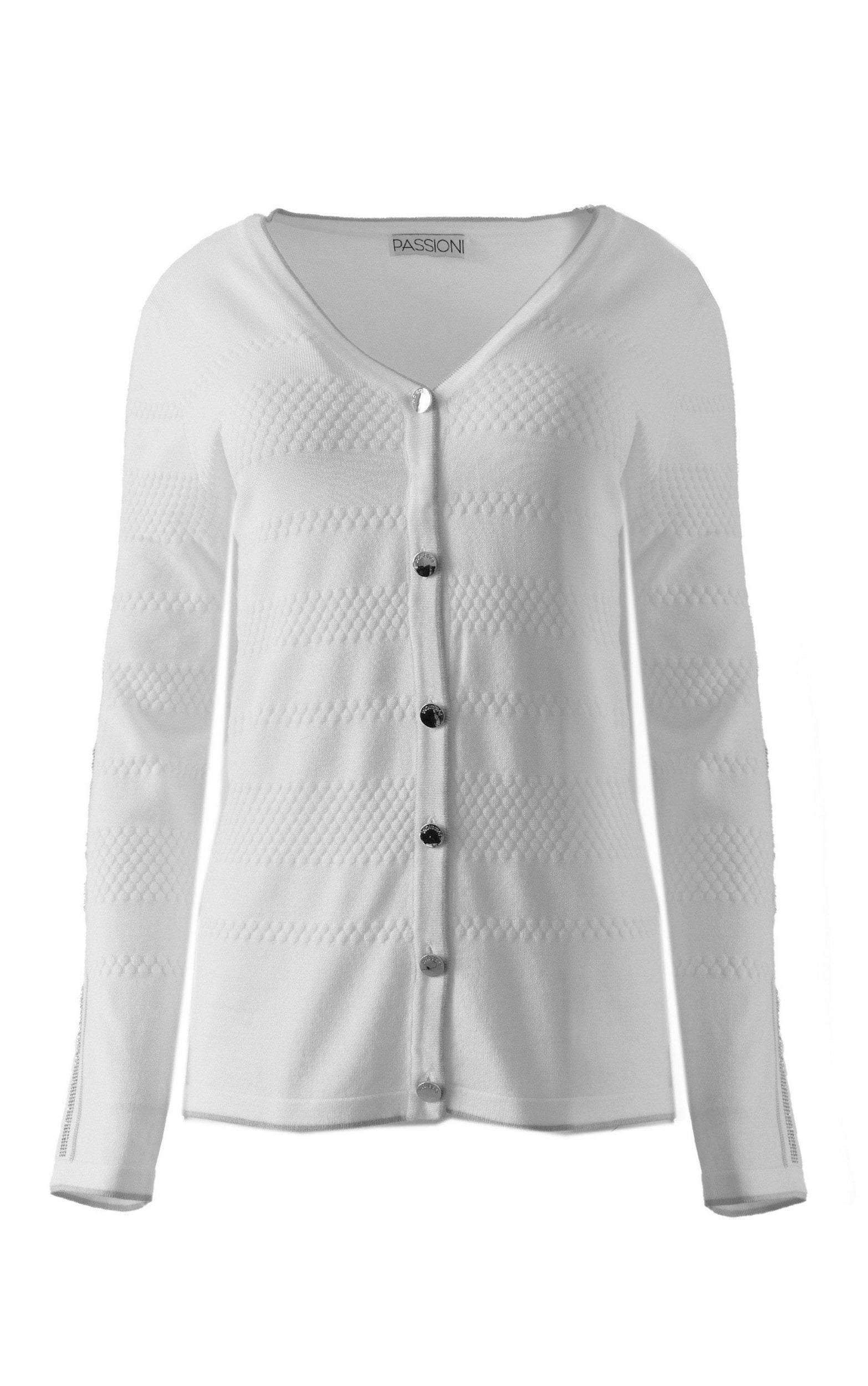 Strukturierter Cardigan mit Glitzerdetails