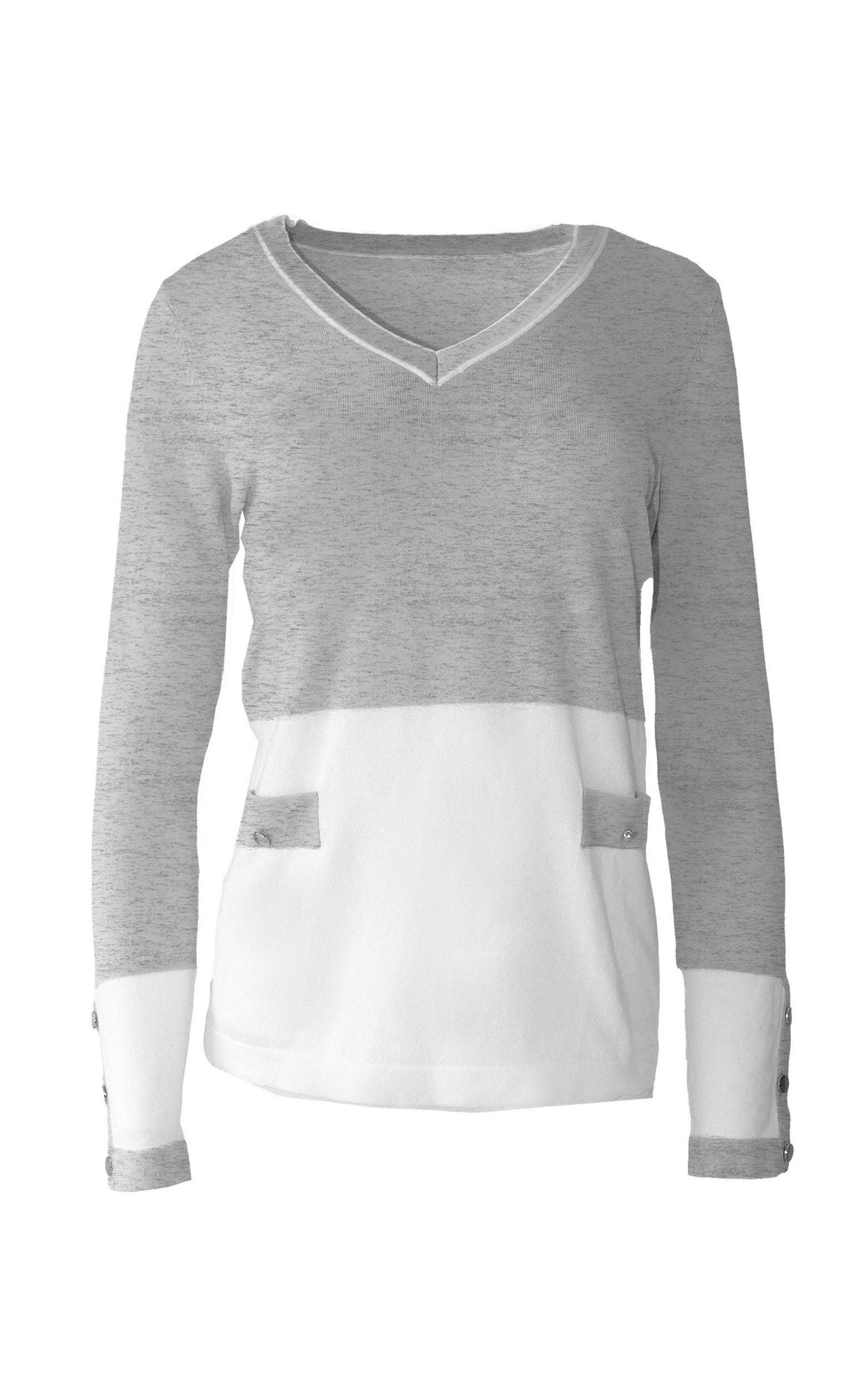 Pullover mit aufgesetzten Taschen