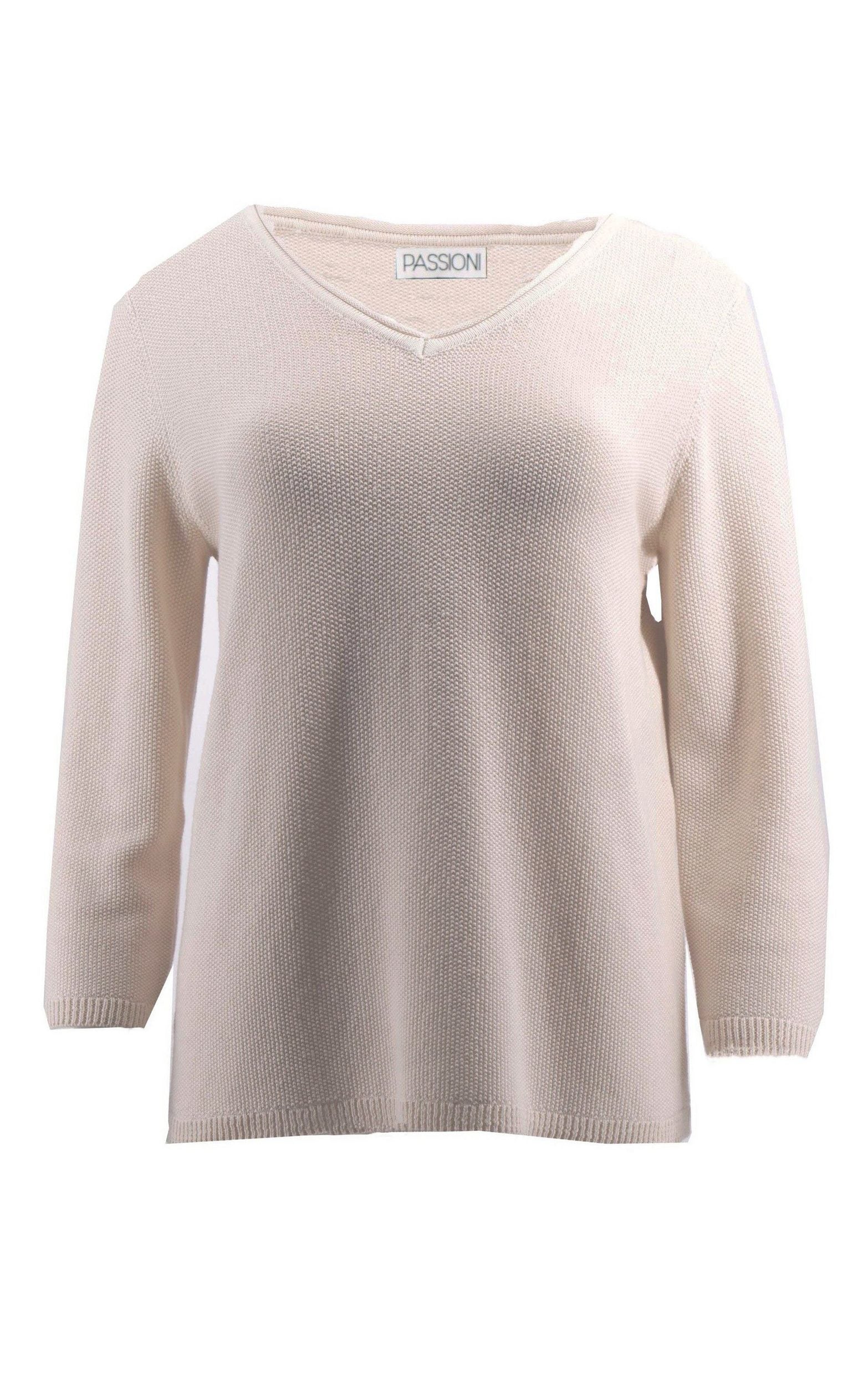 Pullover mit Glitzerstreifen an den Ärmeln