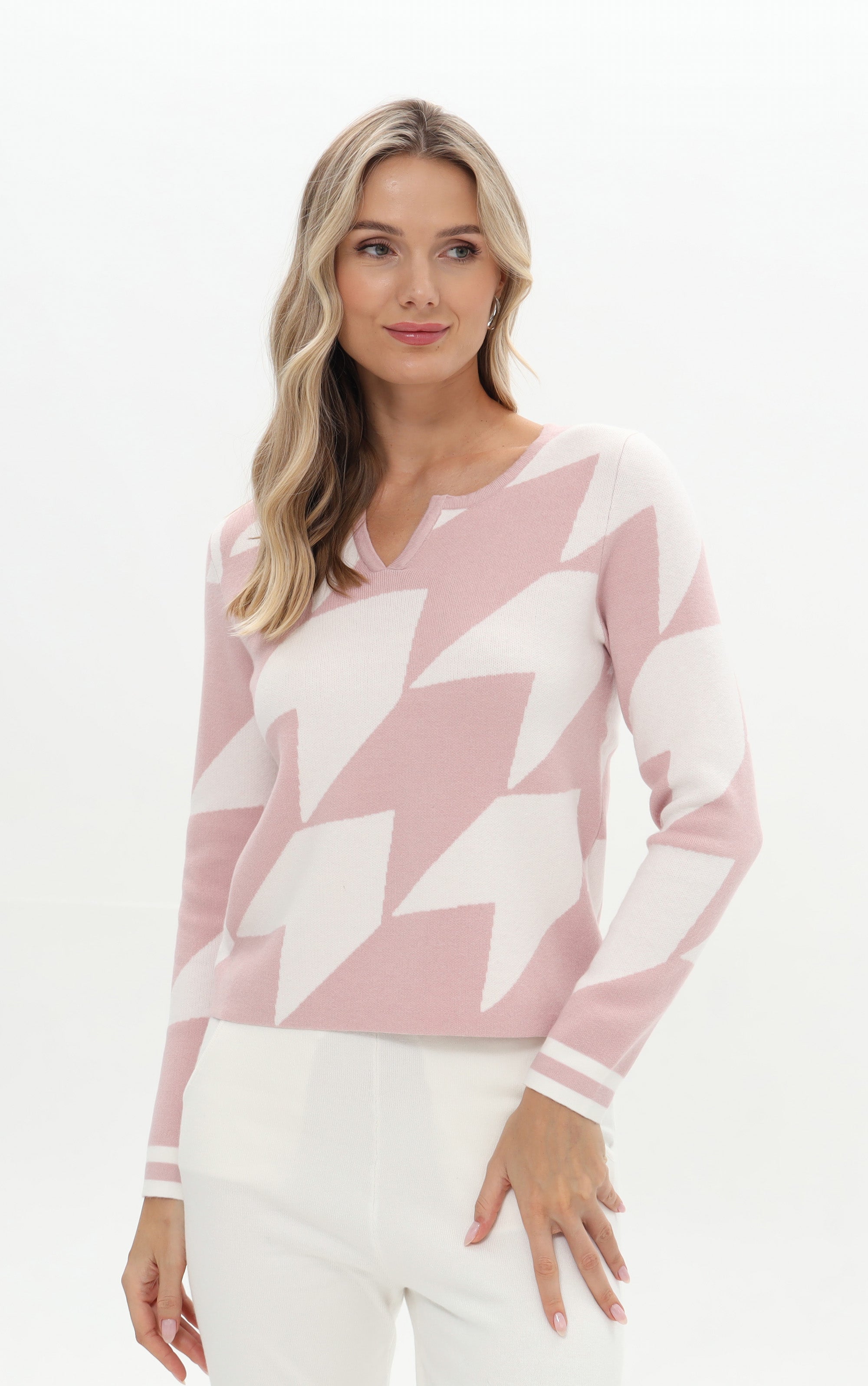 Pullover mit abstraktem Muster