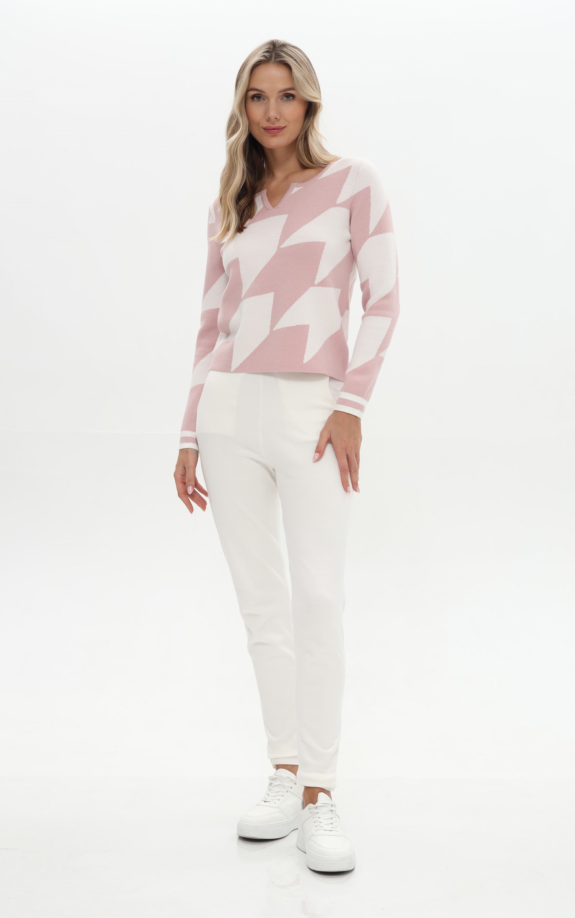 Pullover mit abstraktem Muster