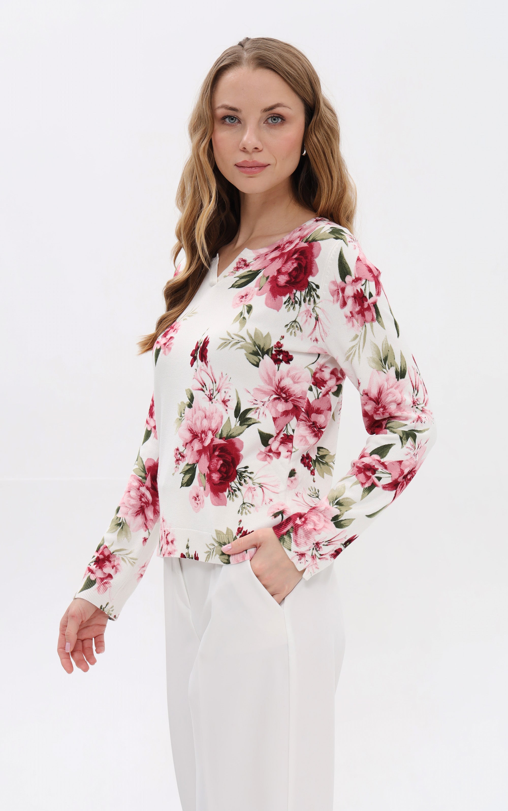 Pullover mit Blütenprint