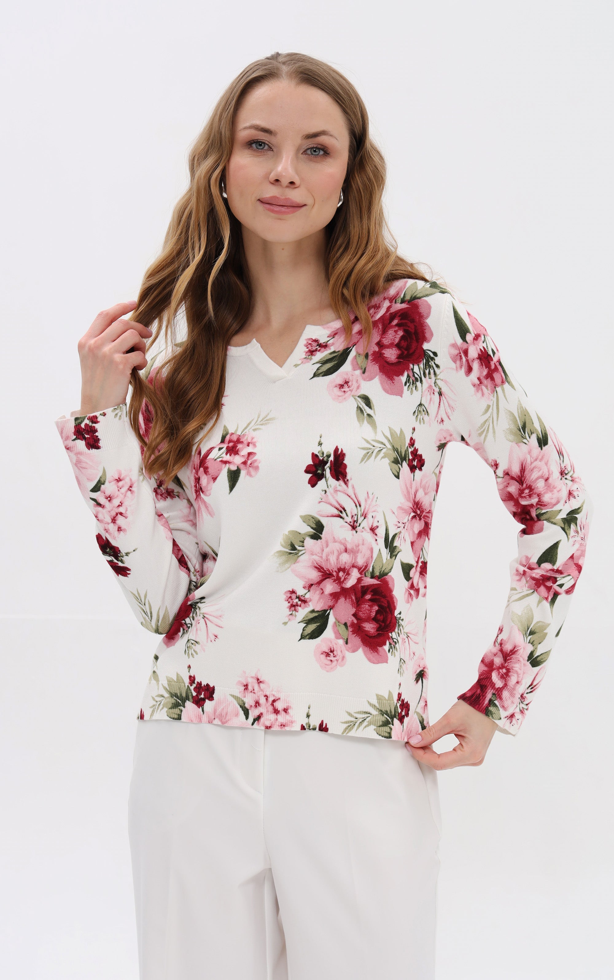 Pullover mit Blütenprint