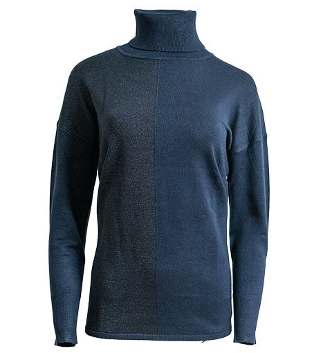 Rollkragenpullover Zweifarbig