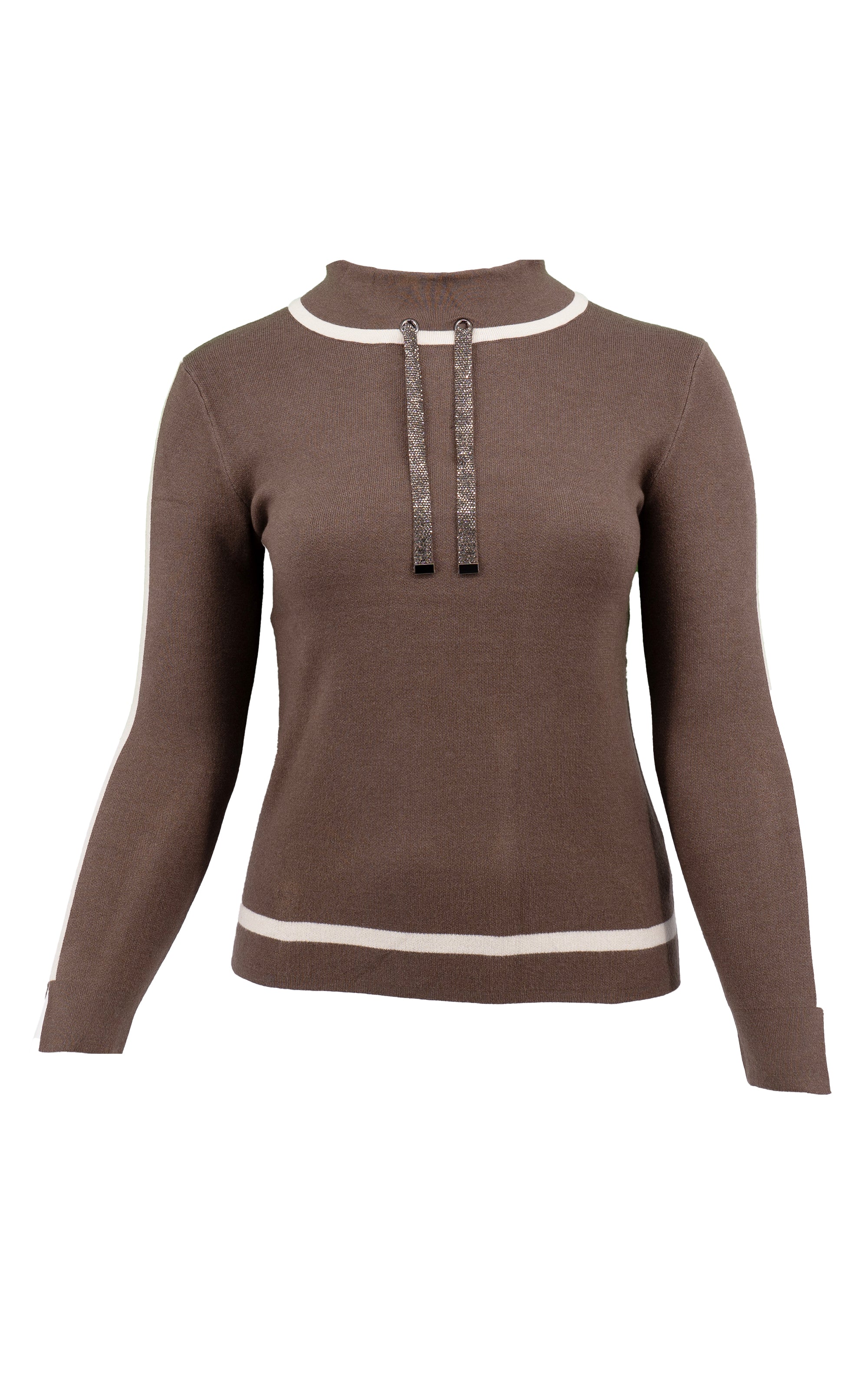 Sweatshirt mit glitzernden Zugglaschen