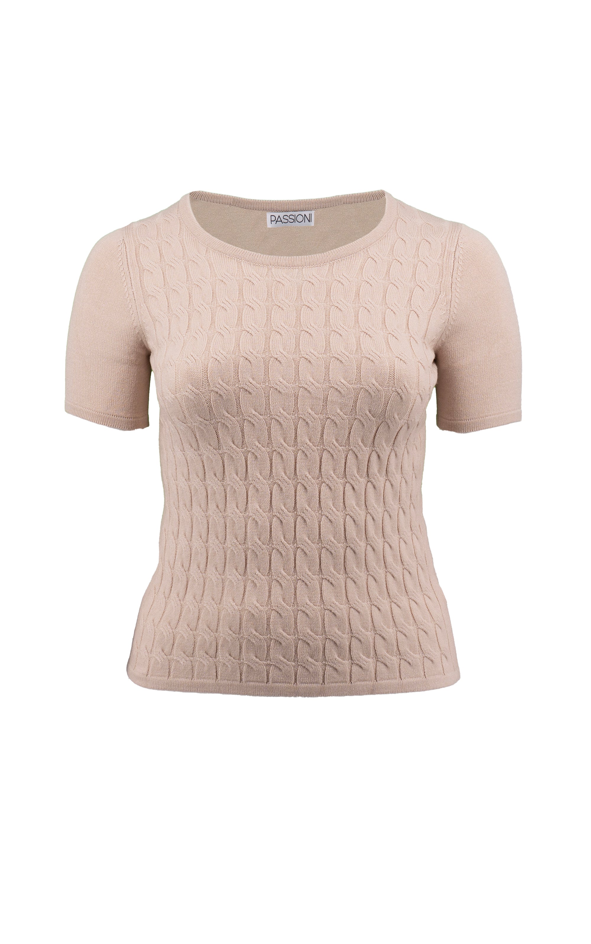 Twinset mit Zopfmuster