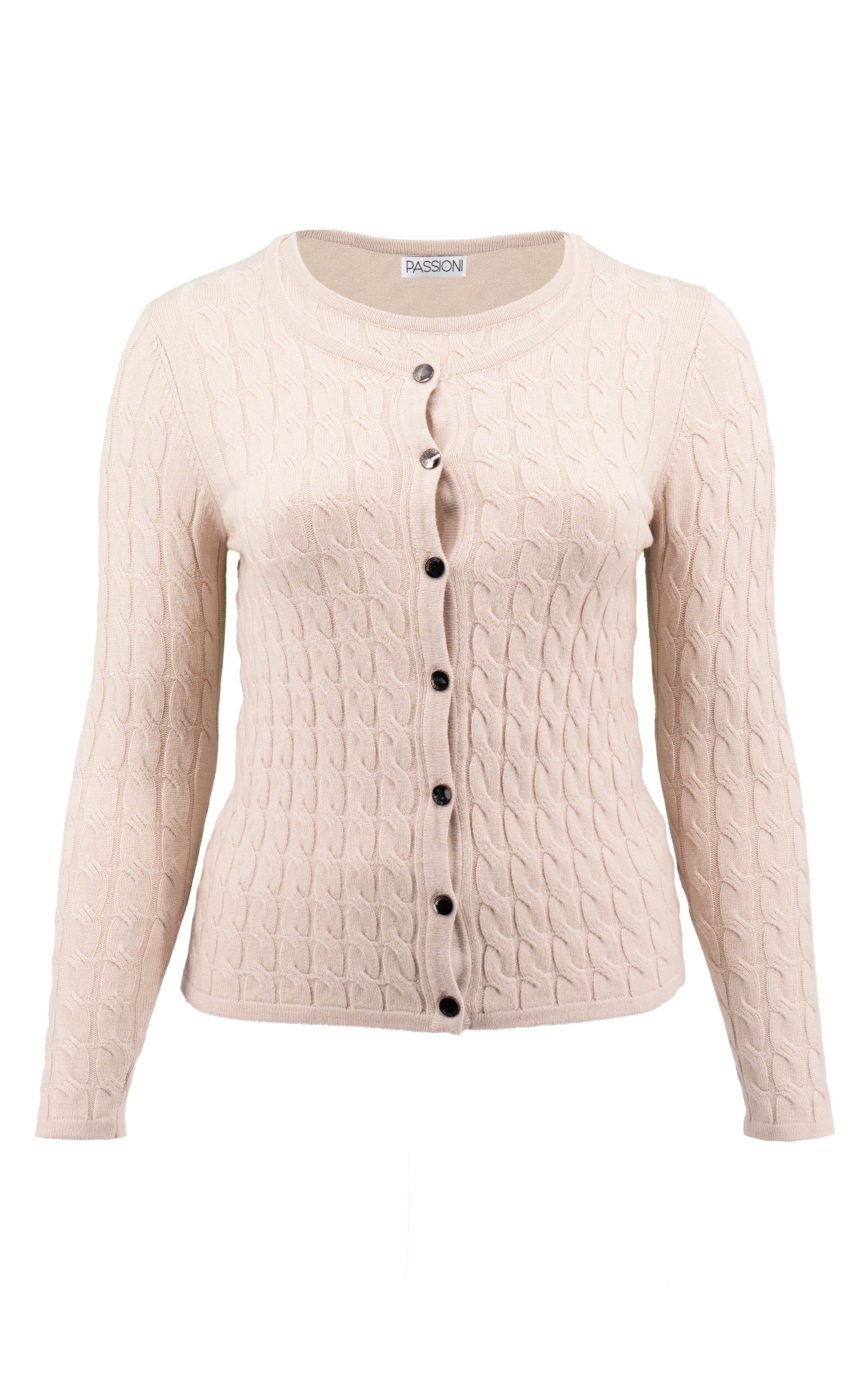 Twinset mit Zopfmuster