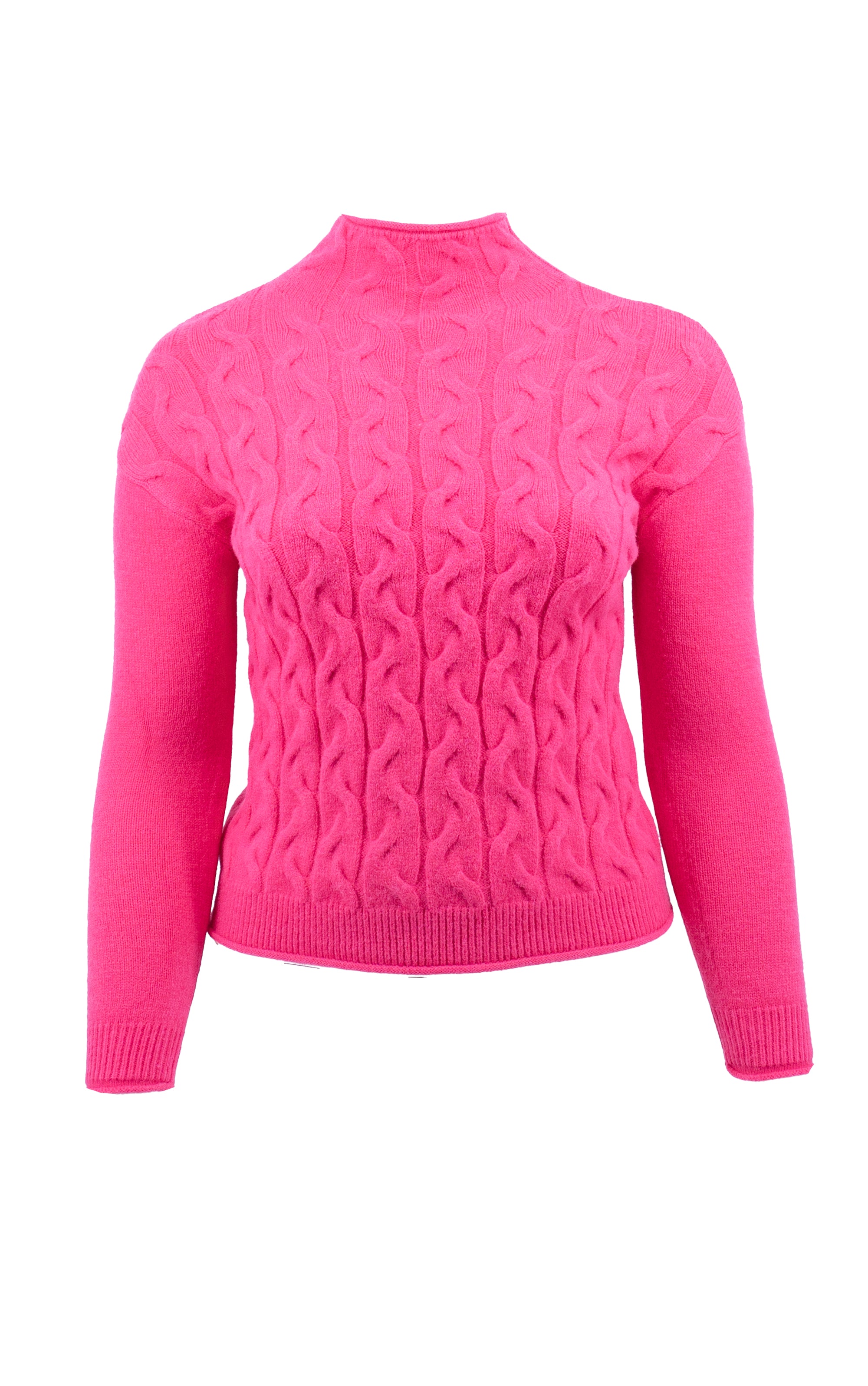 Strickpullover mit Zopfmuster