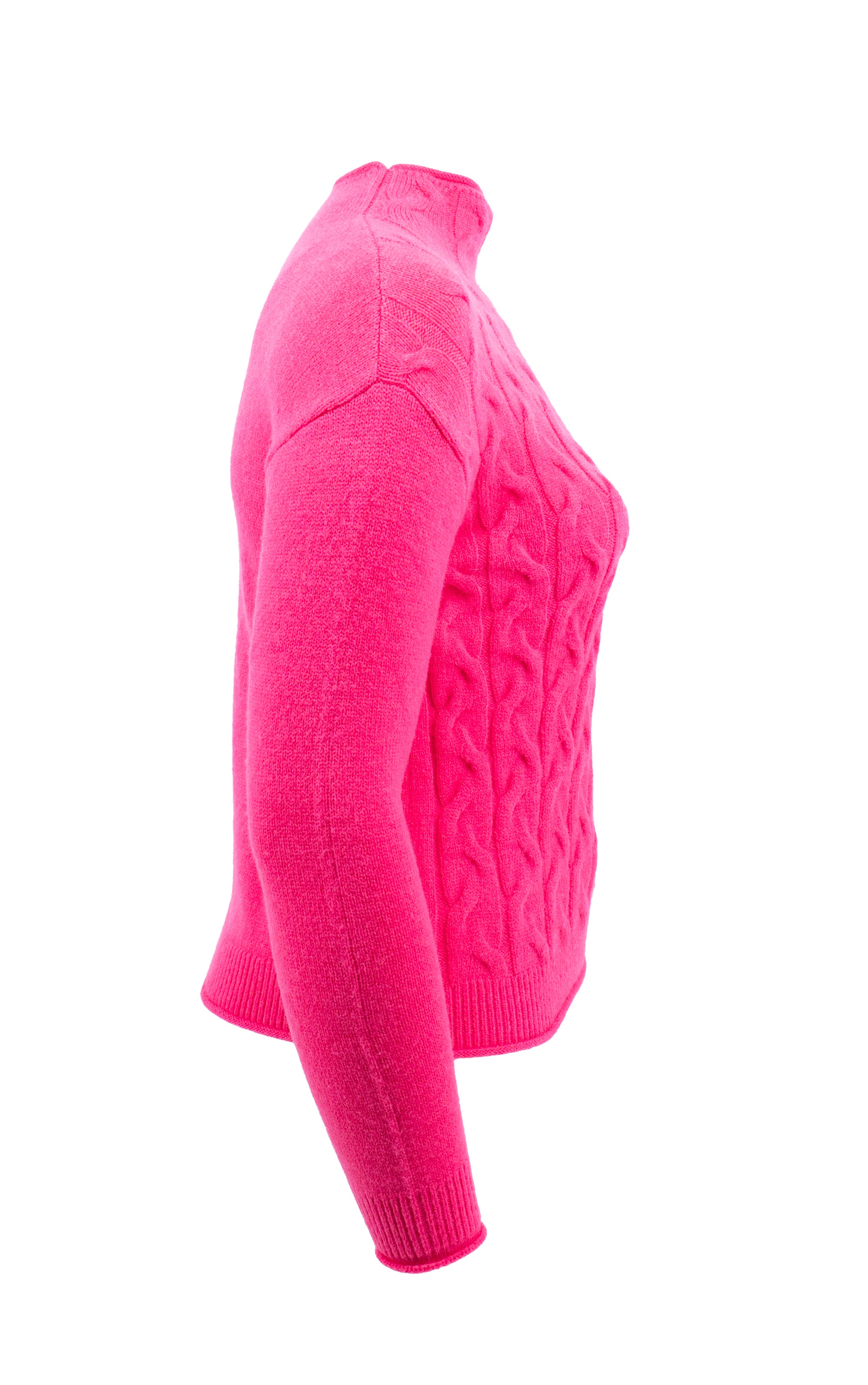 Strickpullover mit Zopfmuster