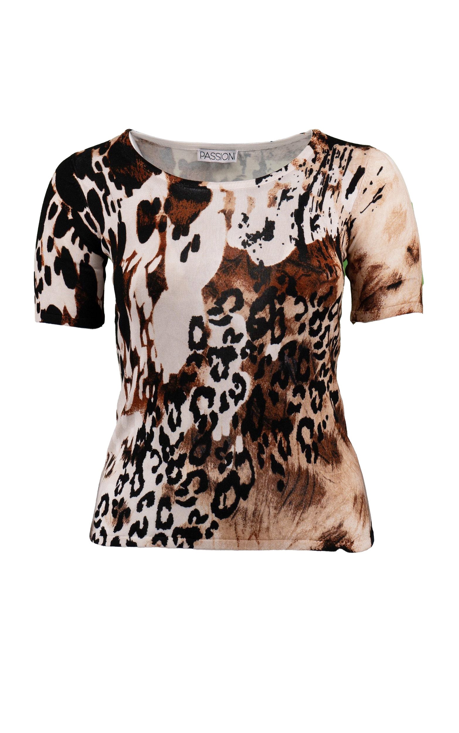 Twinset mit mixed Animalprint
