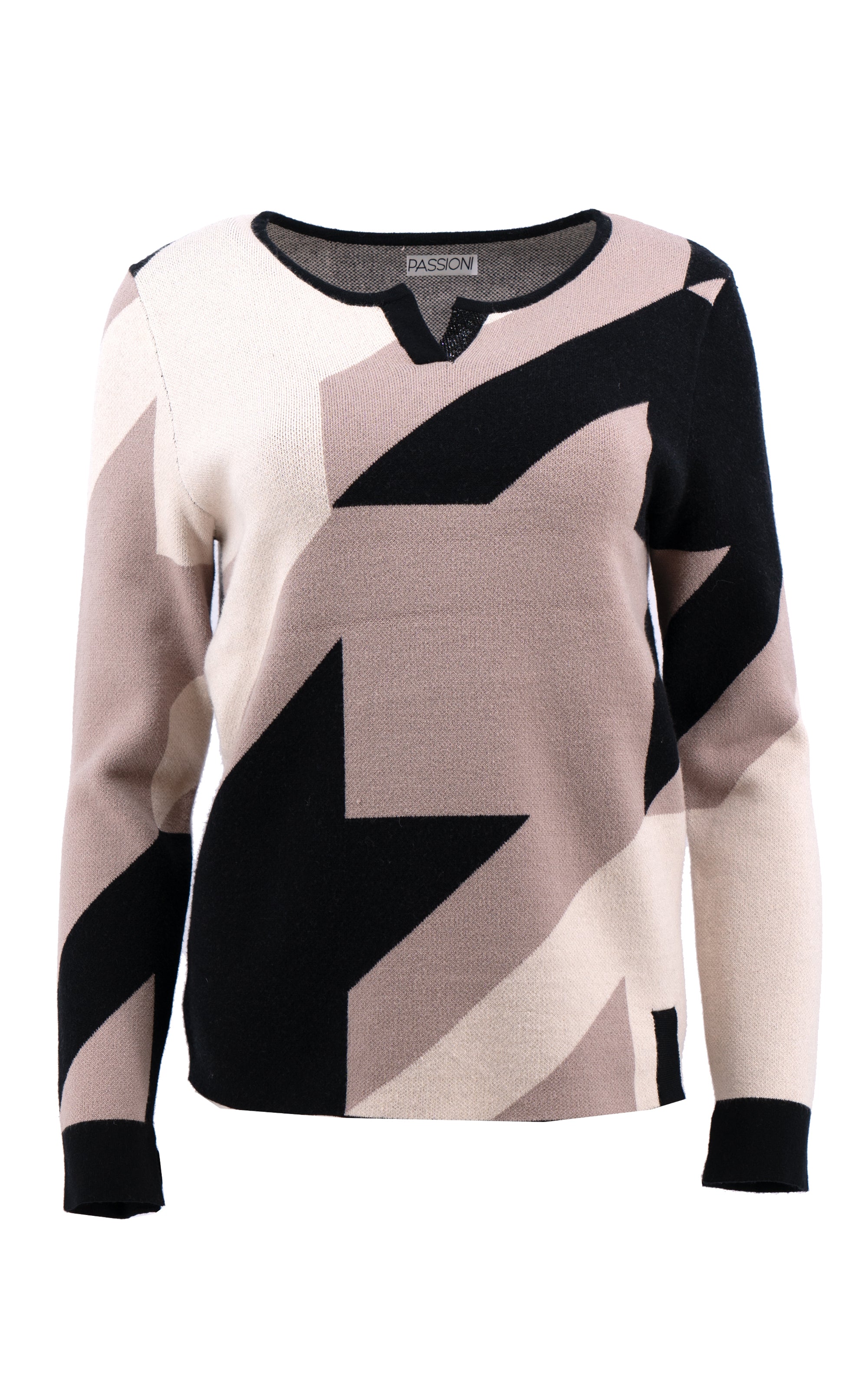 Strickpullover abstraktem Muster