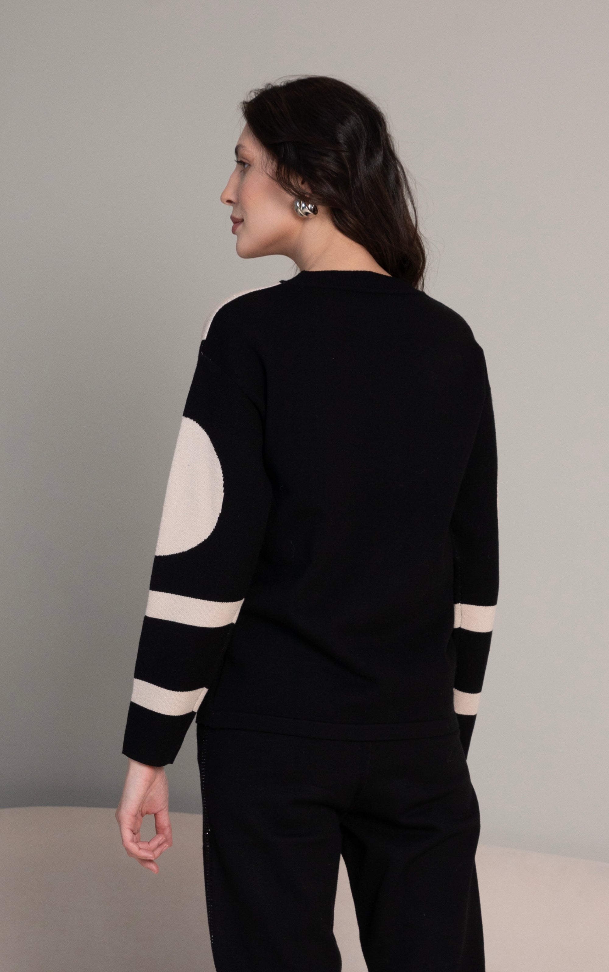 Strickpullover mit abstraktem Muster