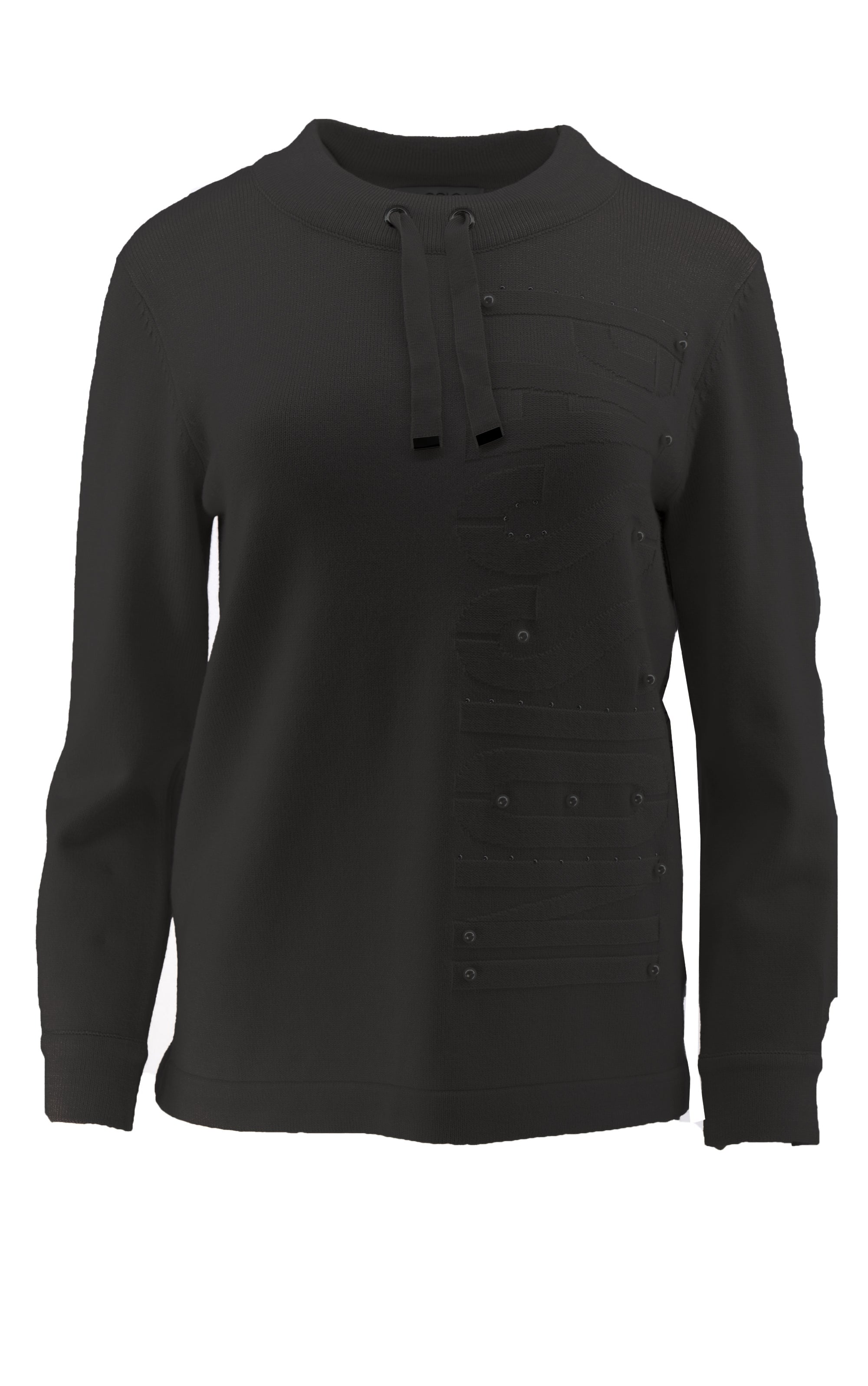 Feinstrick Pullover mit Logo-Schriftzug