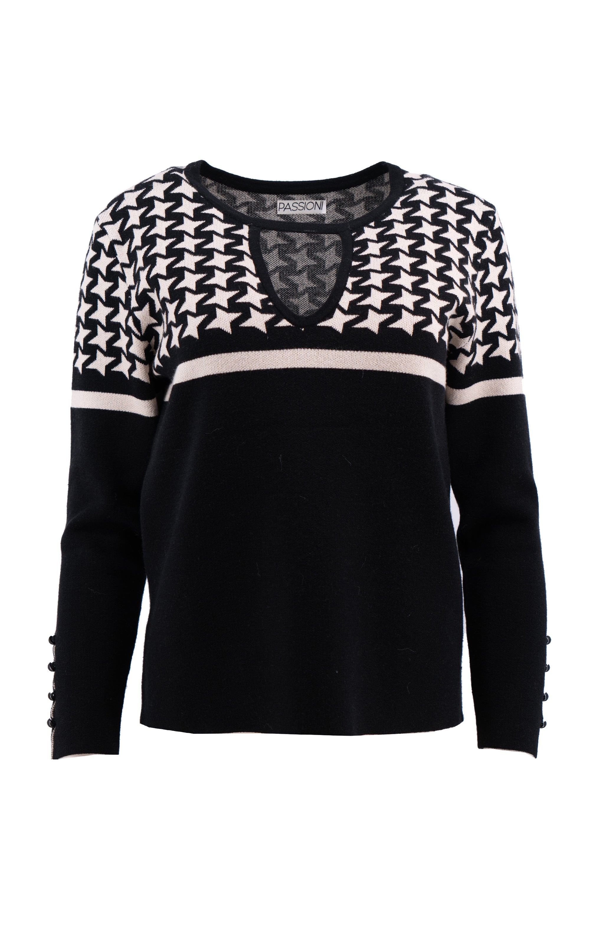 Strickpullover mit Sternmuster