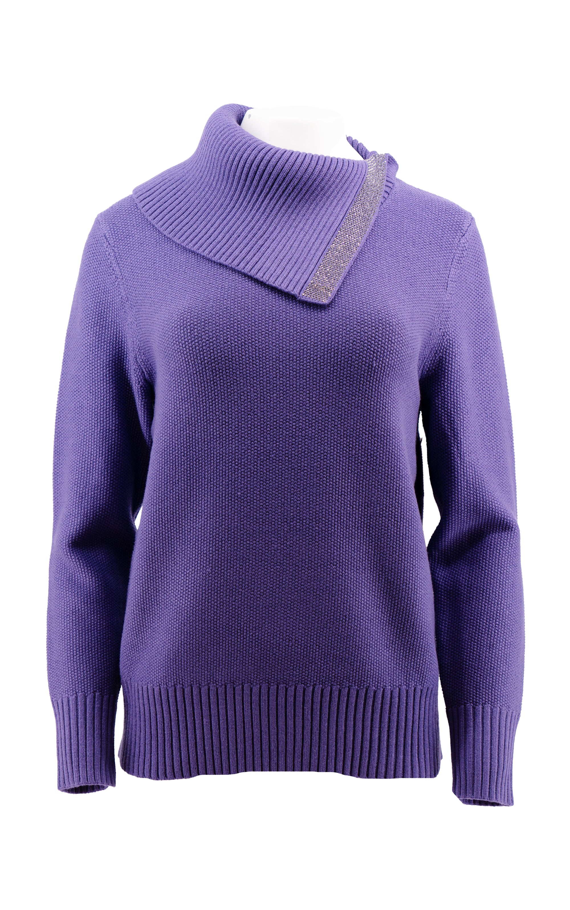 Pullover mit Umschlagkragen