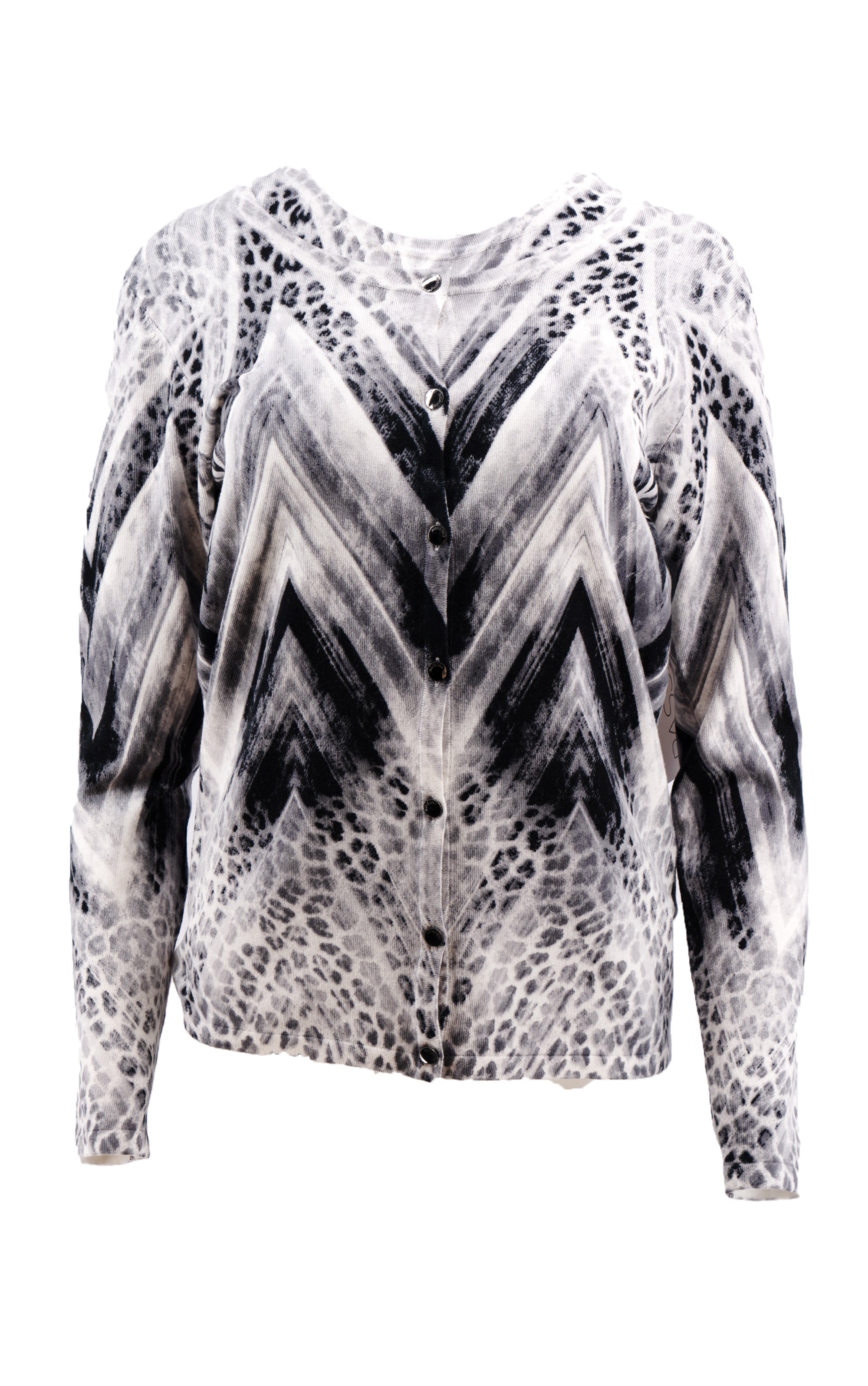 Twinset mit Leoparden- und abstraktem Zick-Zack-Muster