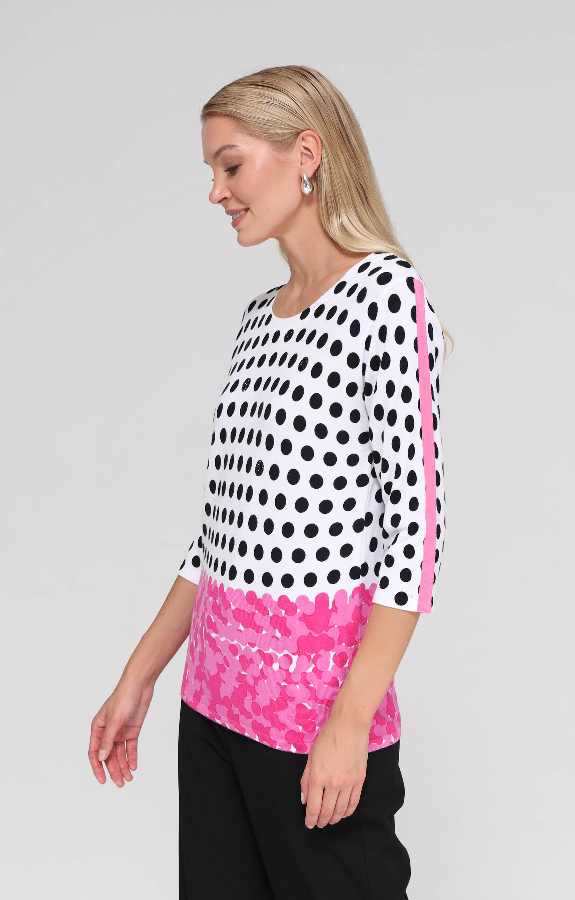 Shirt mit Punkte-Print