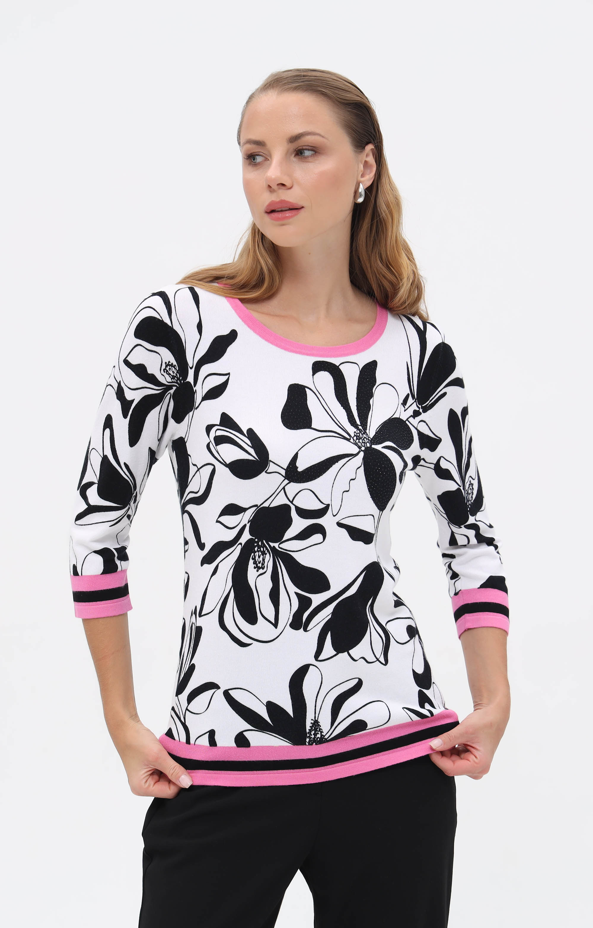 Pullover mit Blumenprint