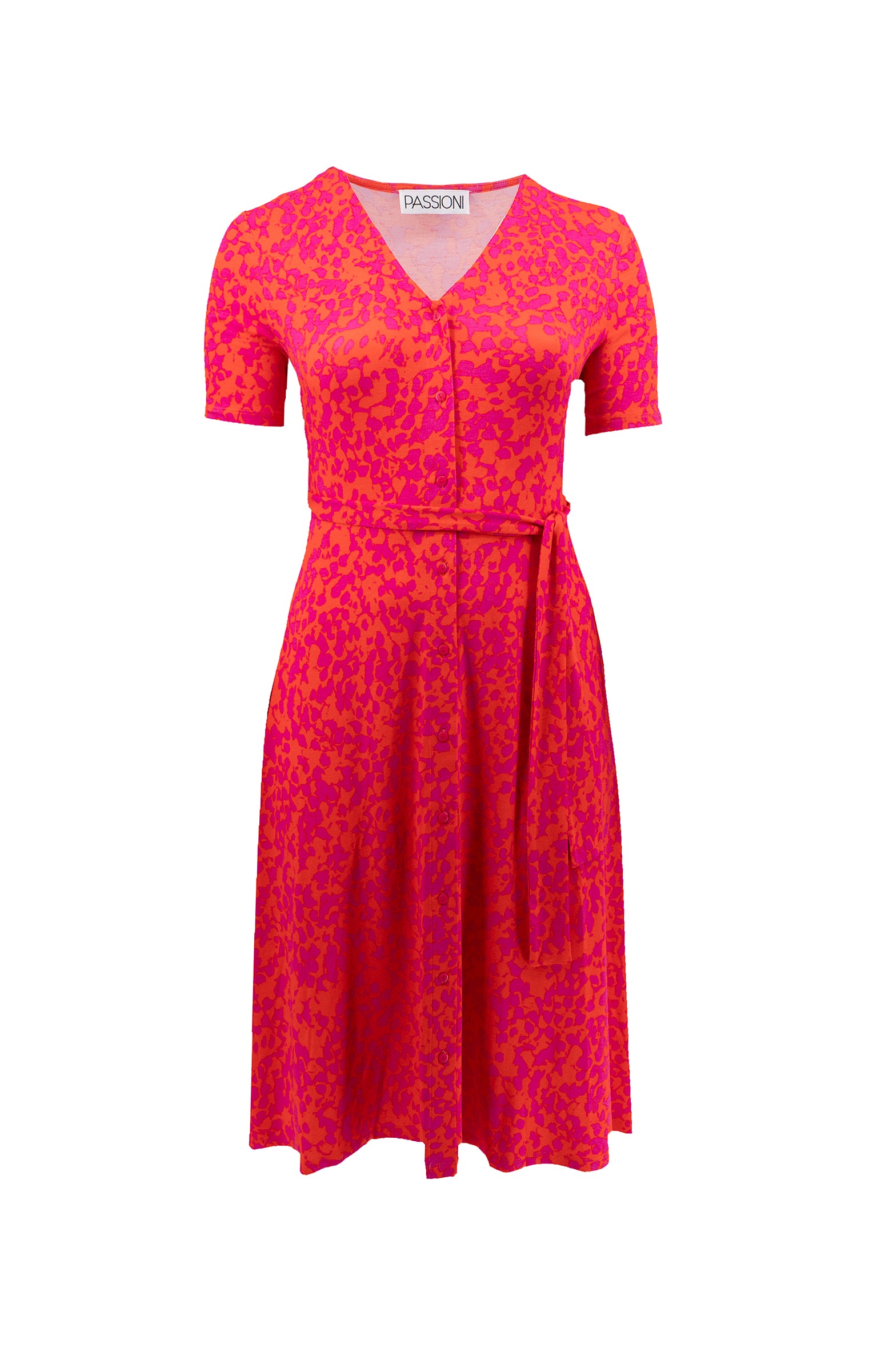 Kleid mit Bindegürtel