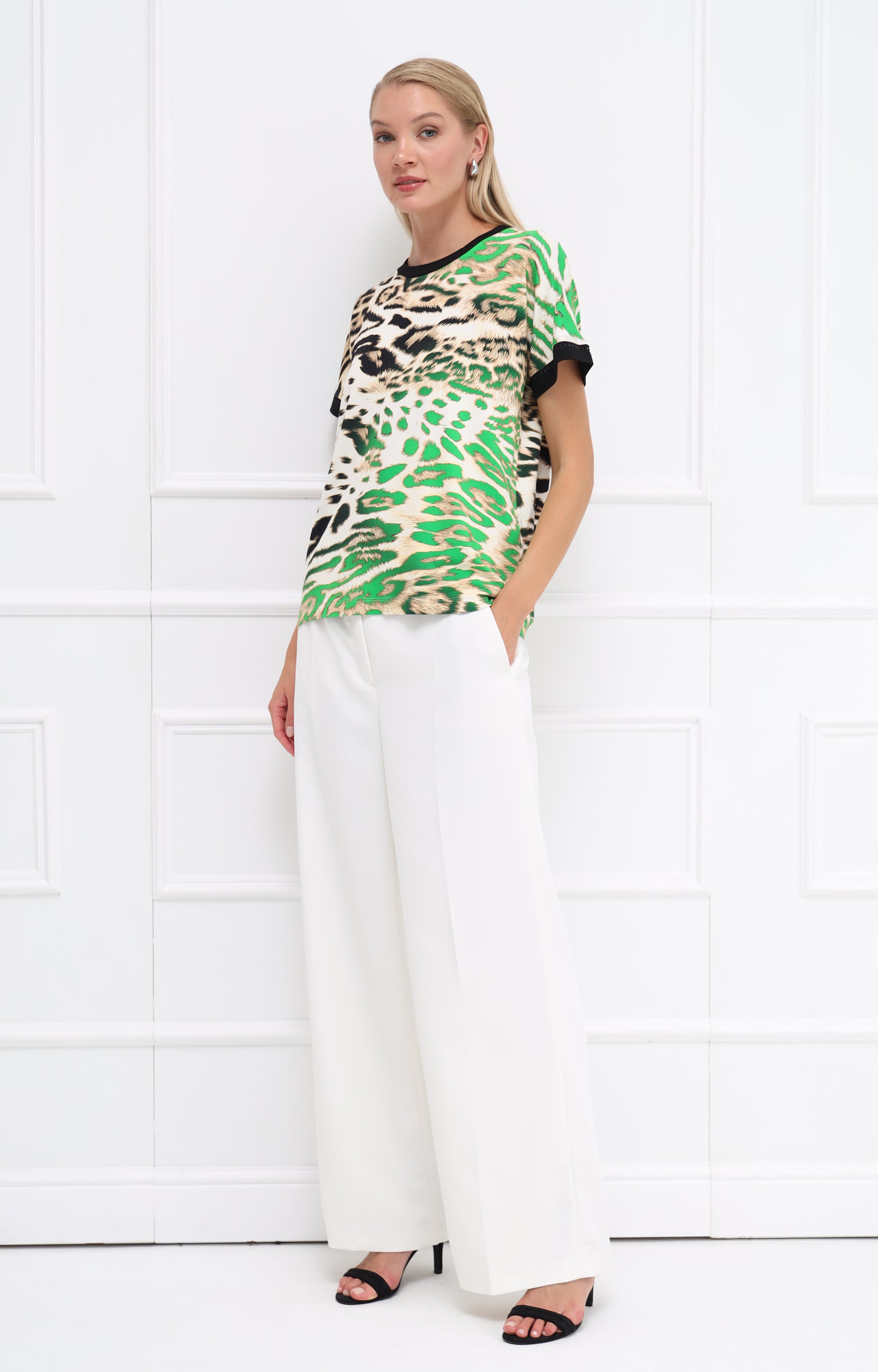 T-Shirt mit Animal-Print