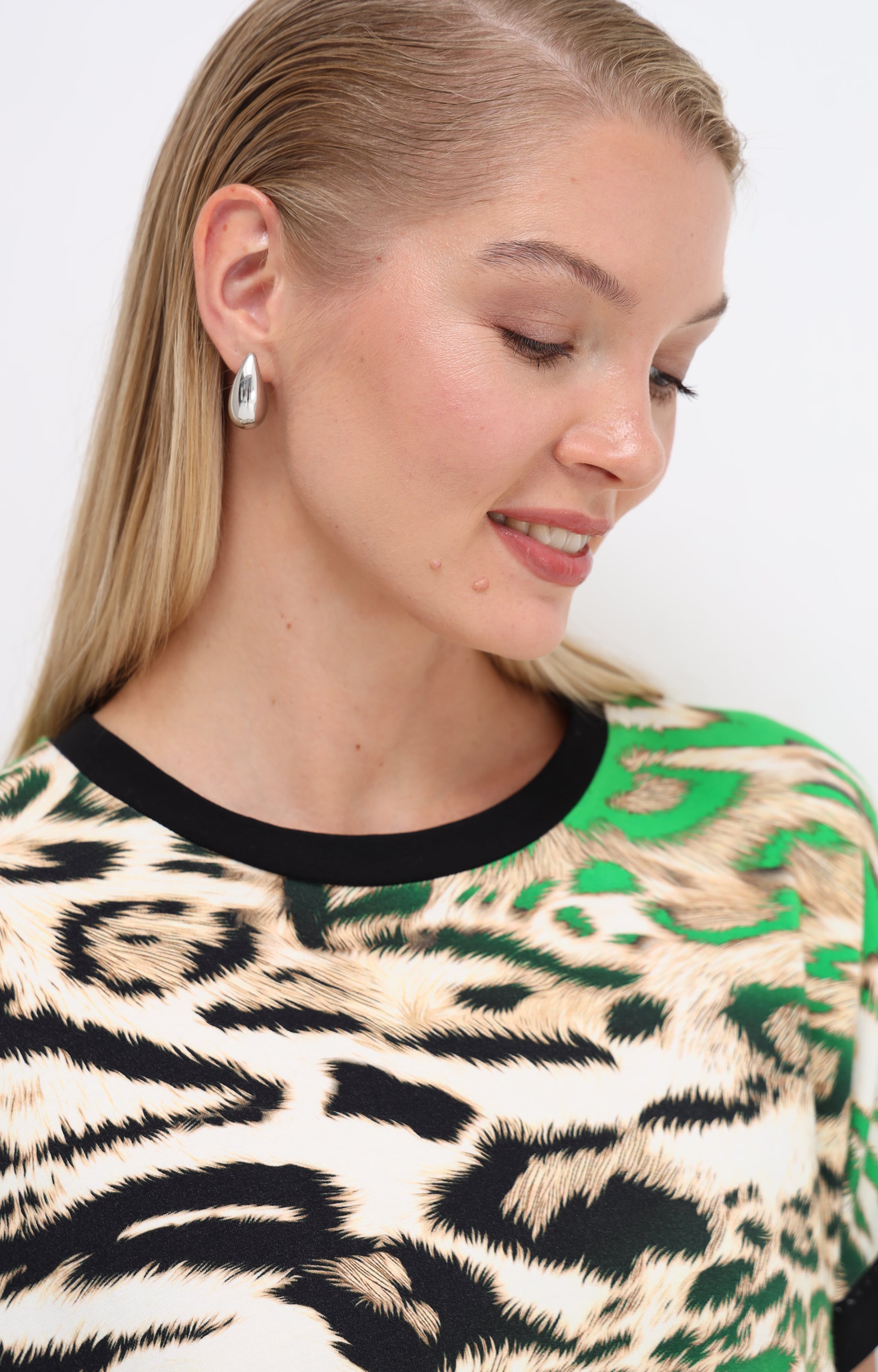 T-Shirt mit Animal-Print