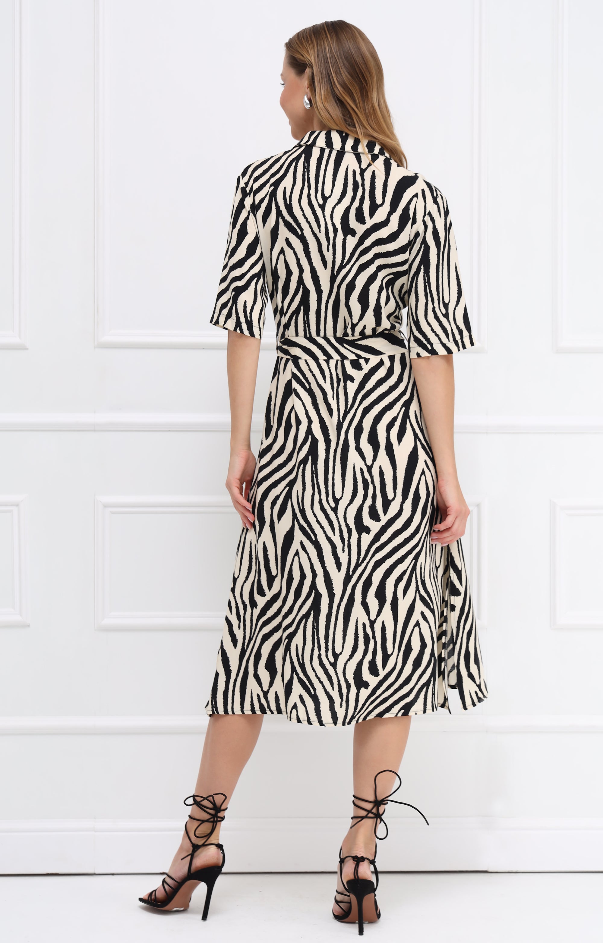 Hemdkleid mit Zebra-Print