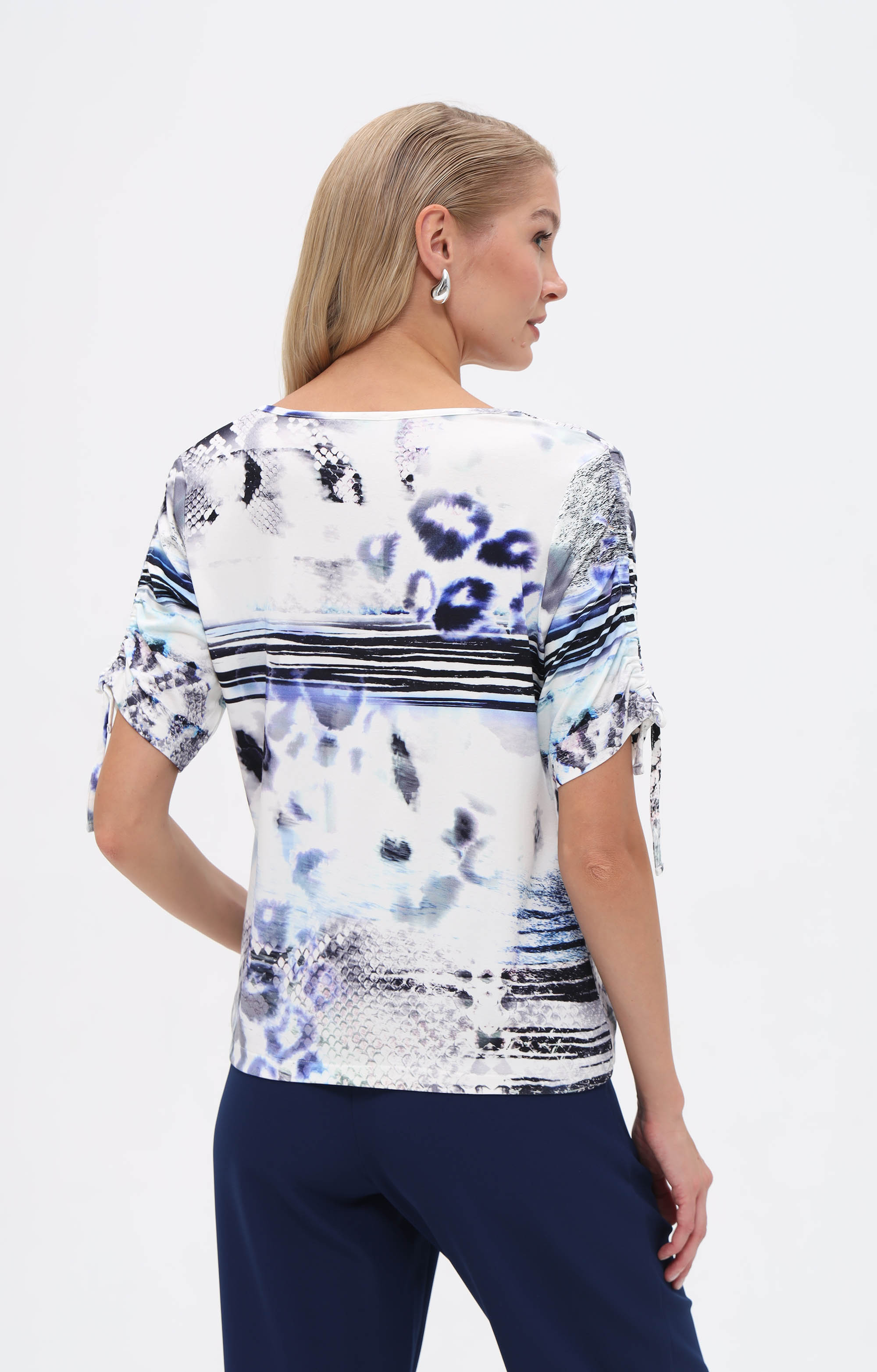 T-Shirt mit abstraktem Animal-Print