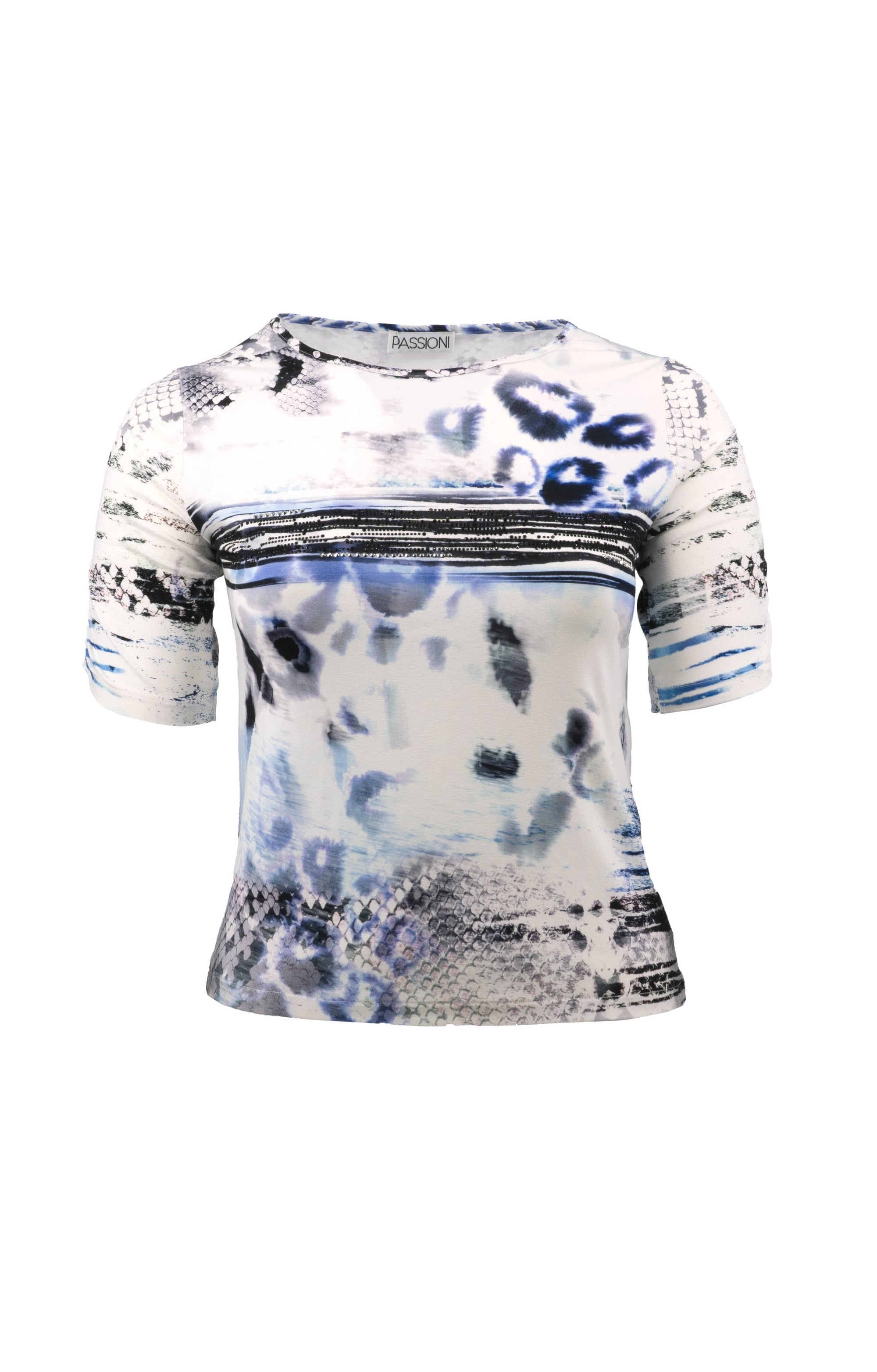 T-Shirt mit abstraktem Animal-Print