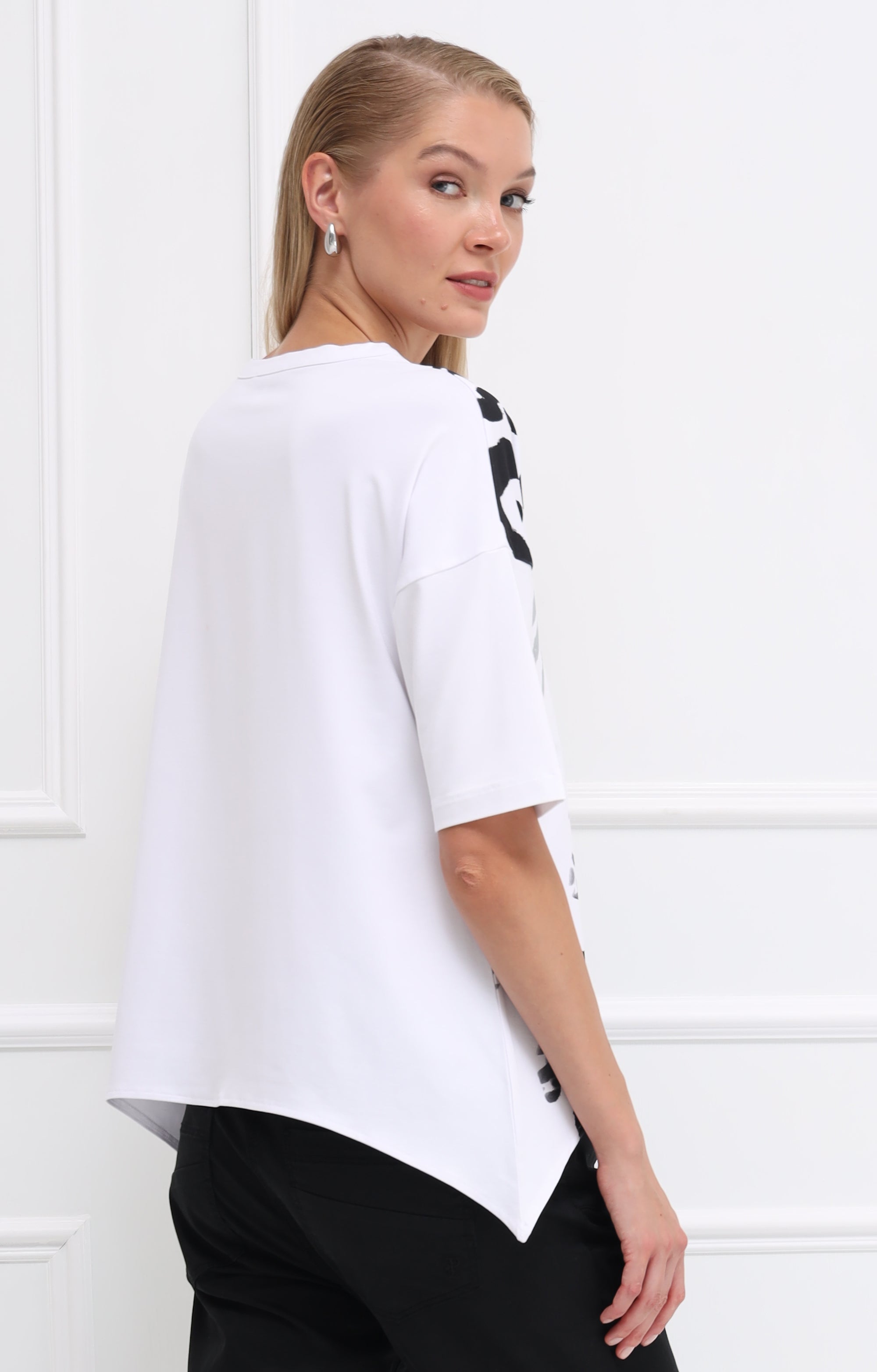 T-Shirt mit abstraktem Animal-Print