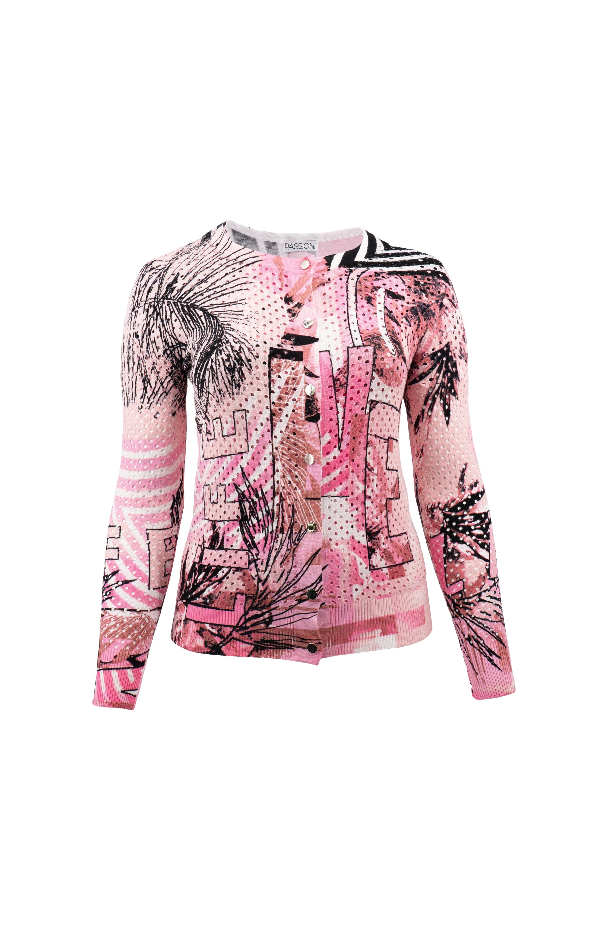 Twinset mit abstraktem Print