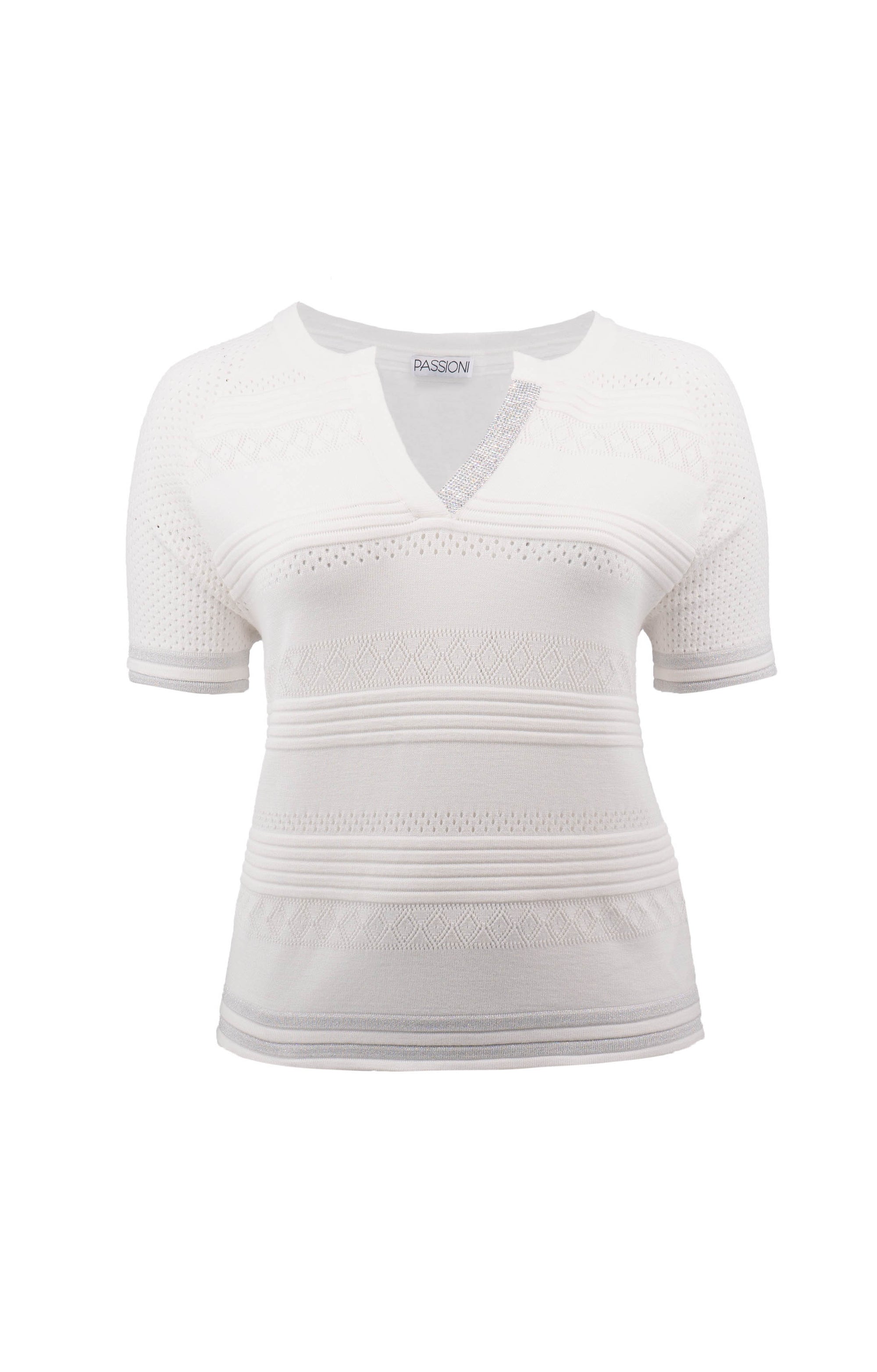 Oversize-T-Shirt mit Strassdetails