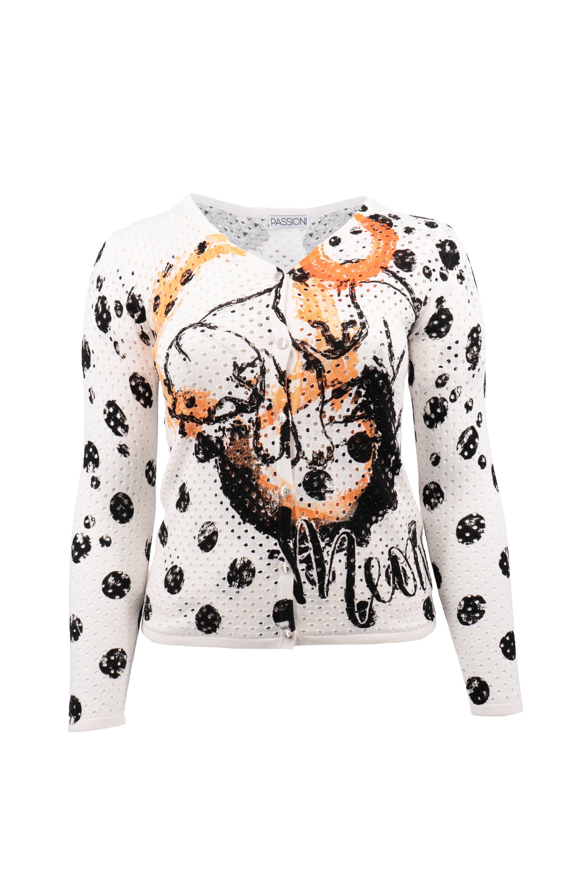 Twinset mit abstraktem Print