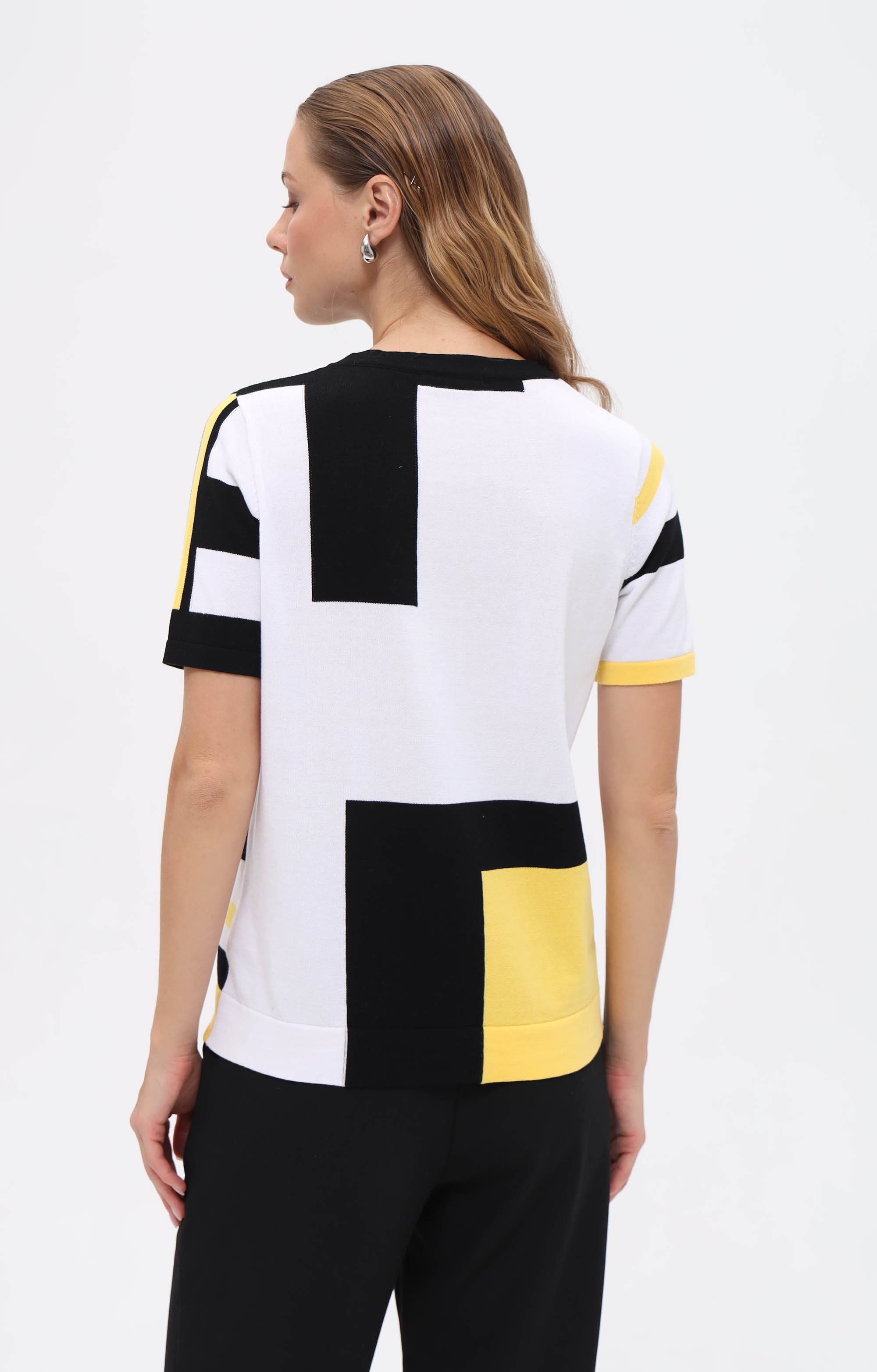 T-Shirt im Color Block-Design