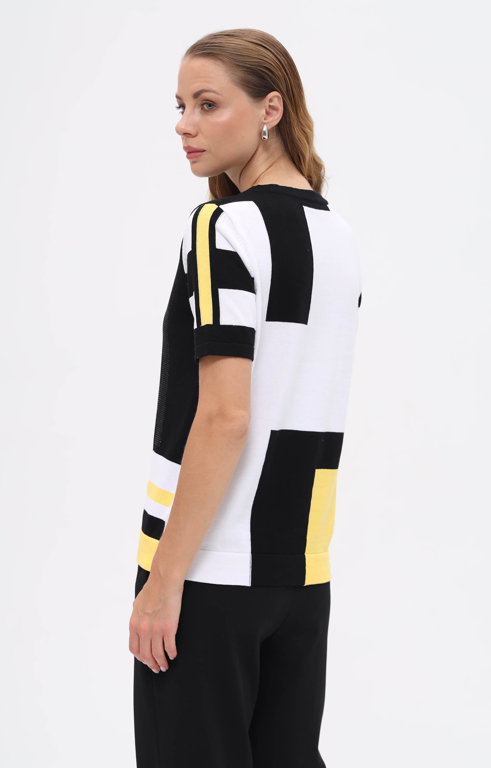 T-Shirt im Color Block-Design