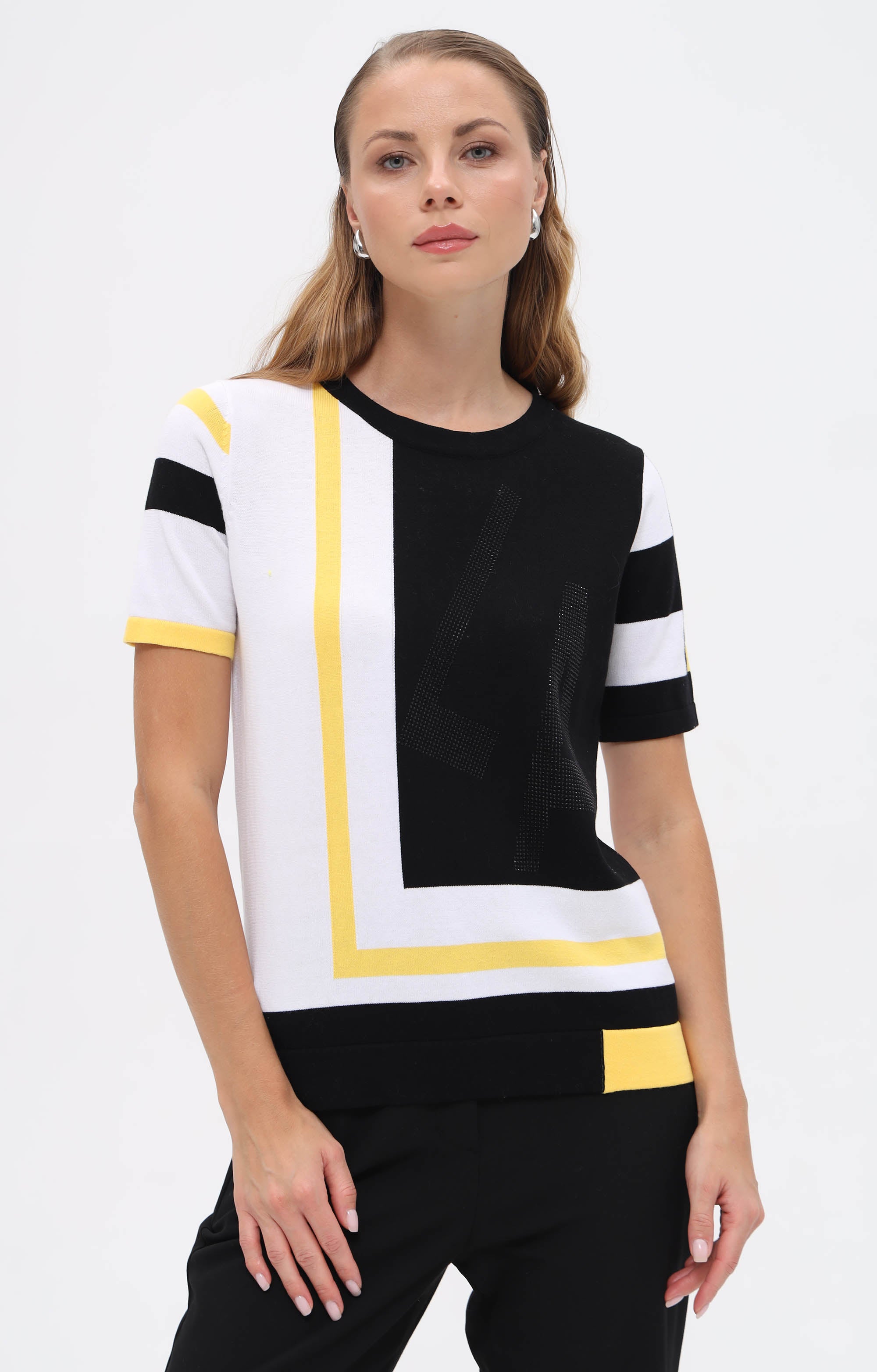 T-Shirt im Color Block-Design