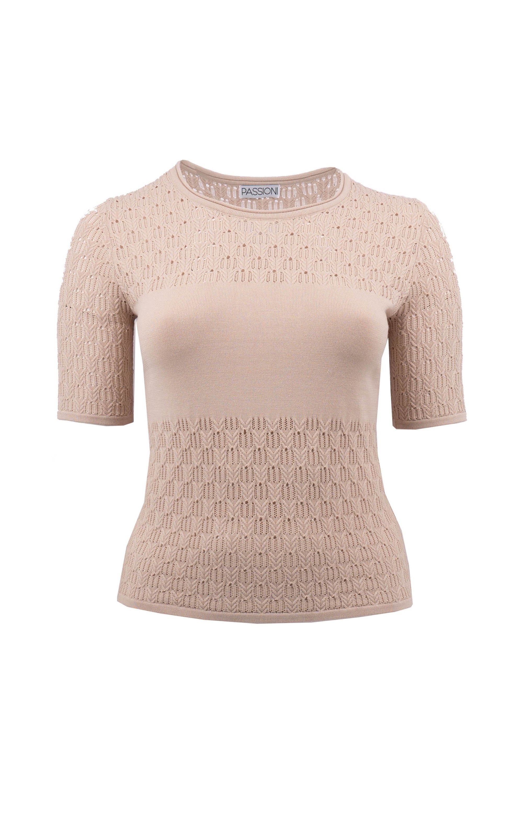 T-Shirt mit Strukturmuster