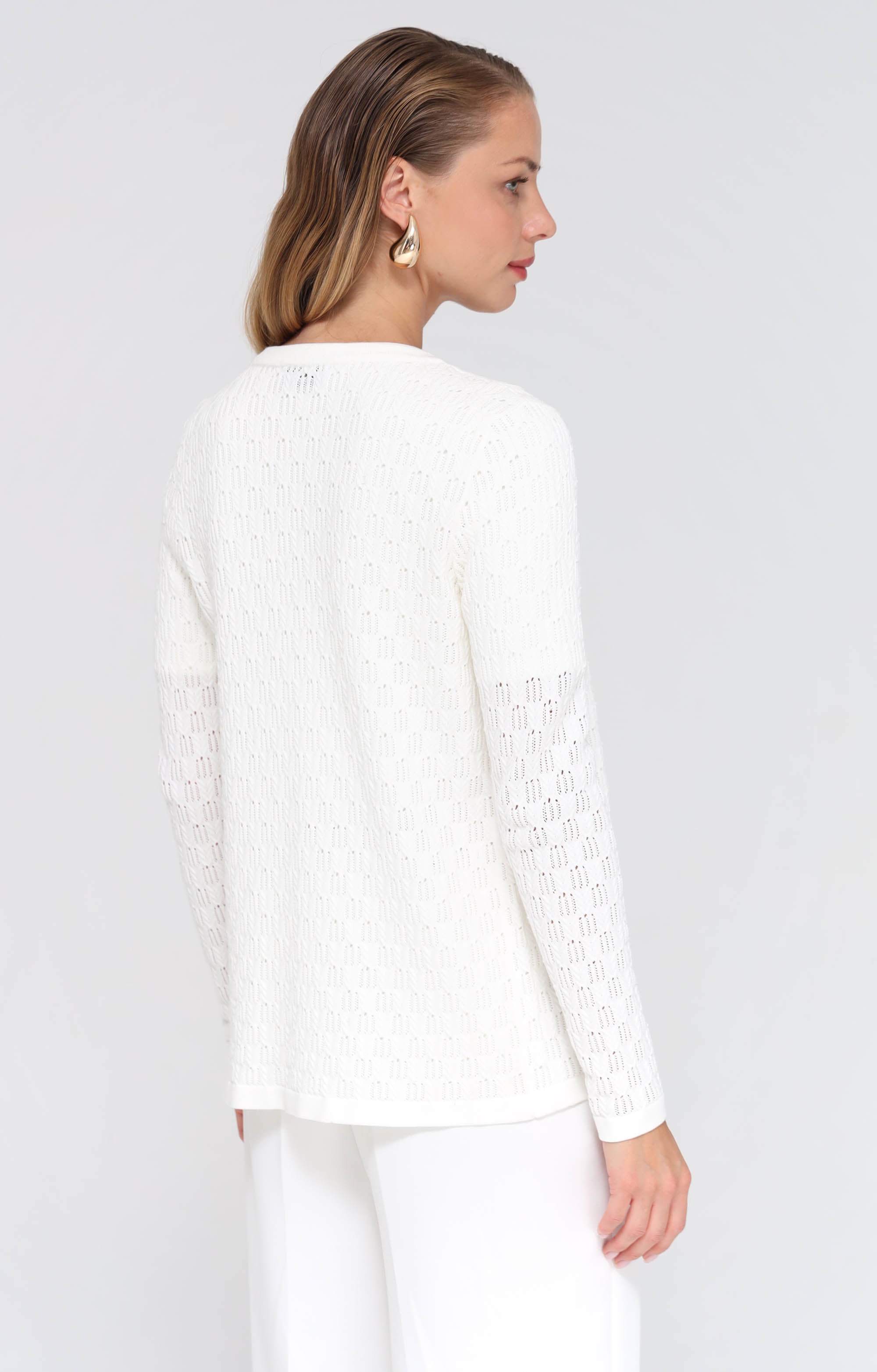 Twinset mit Strukturmuster