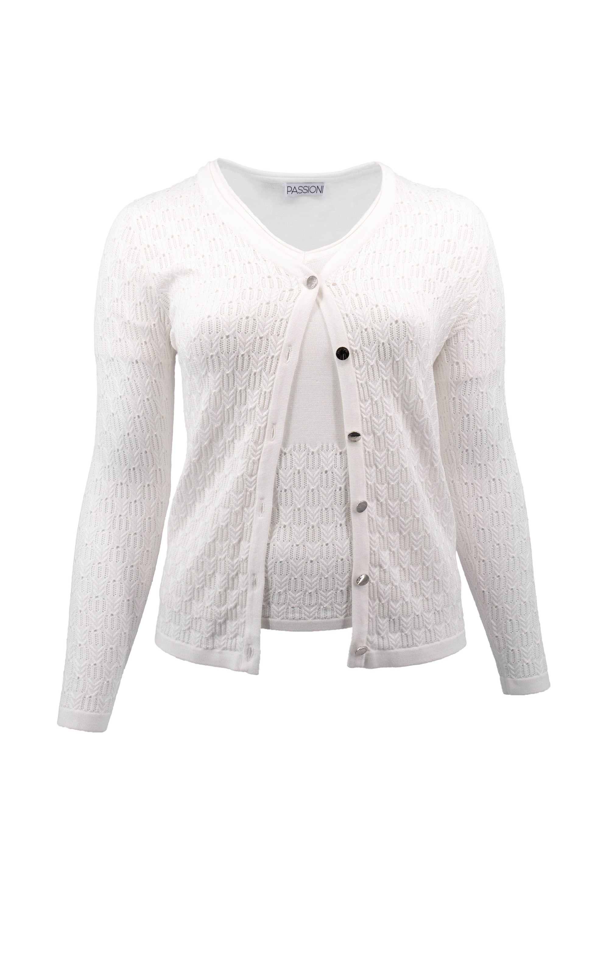 Twinset mit Strukturmuster