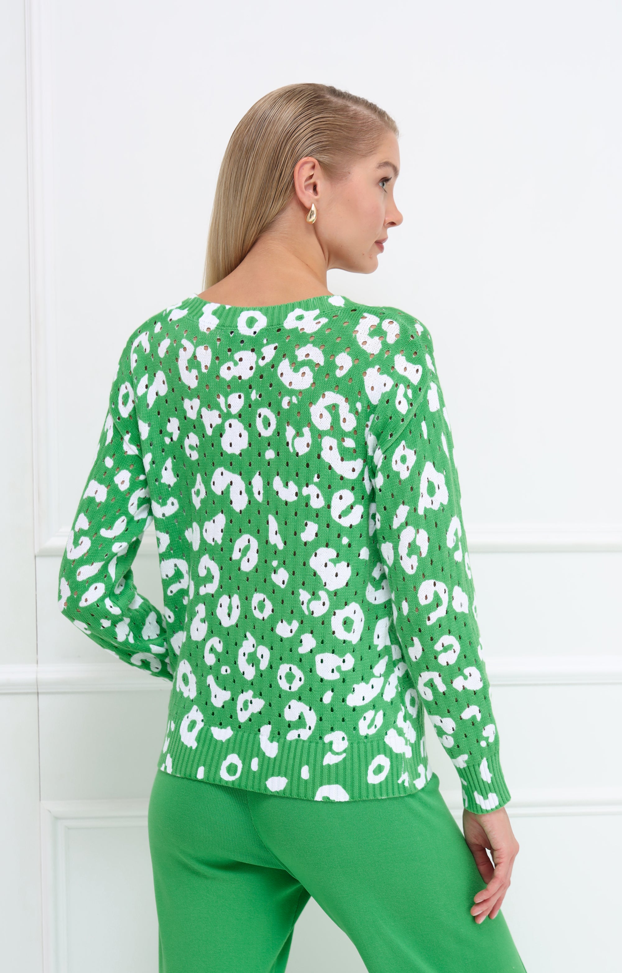 Pullover mit Leopardenmuster