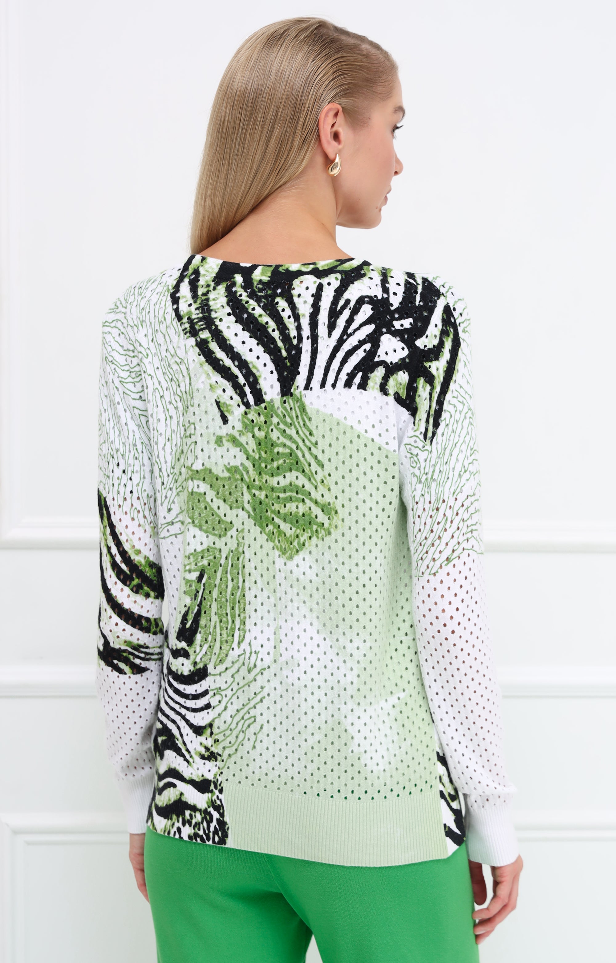 Twinset mit abstraktem Print