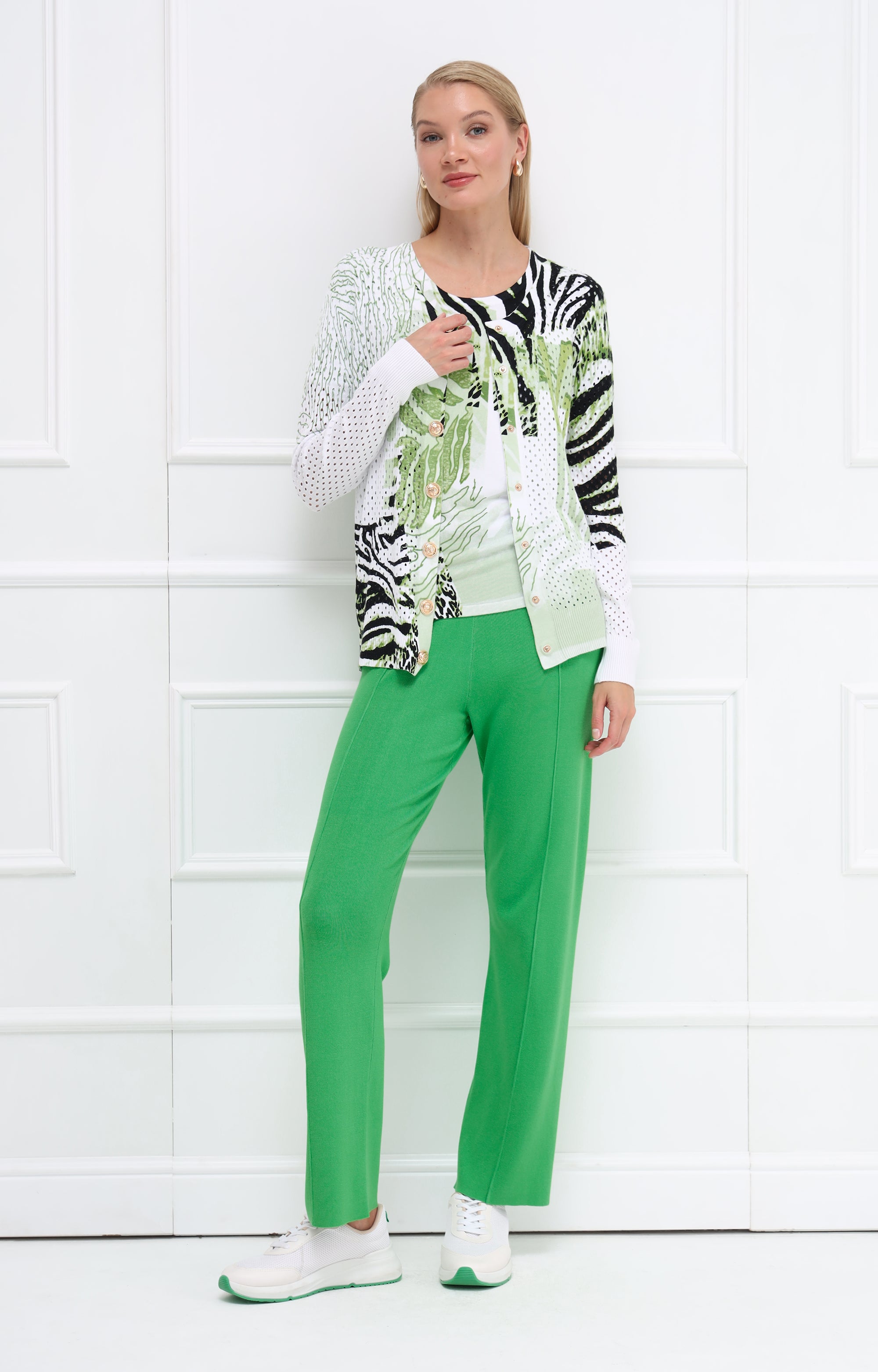 Twinset mit abstraktem Print